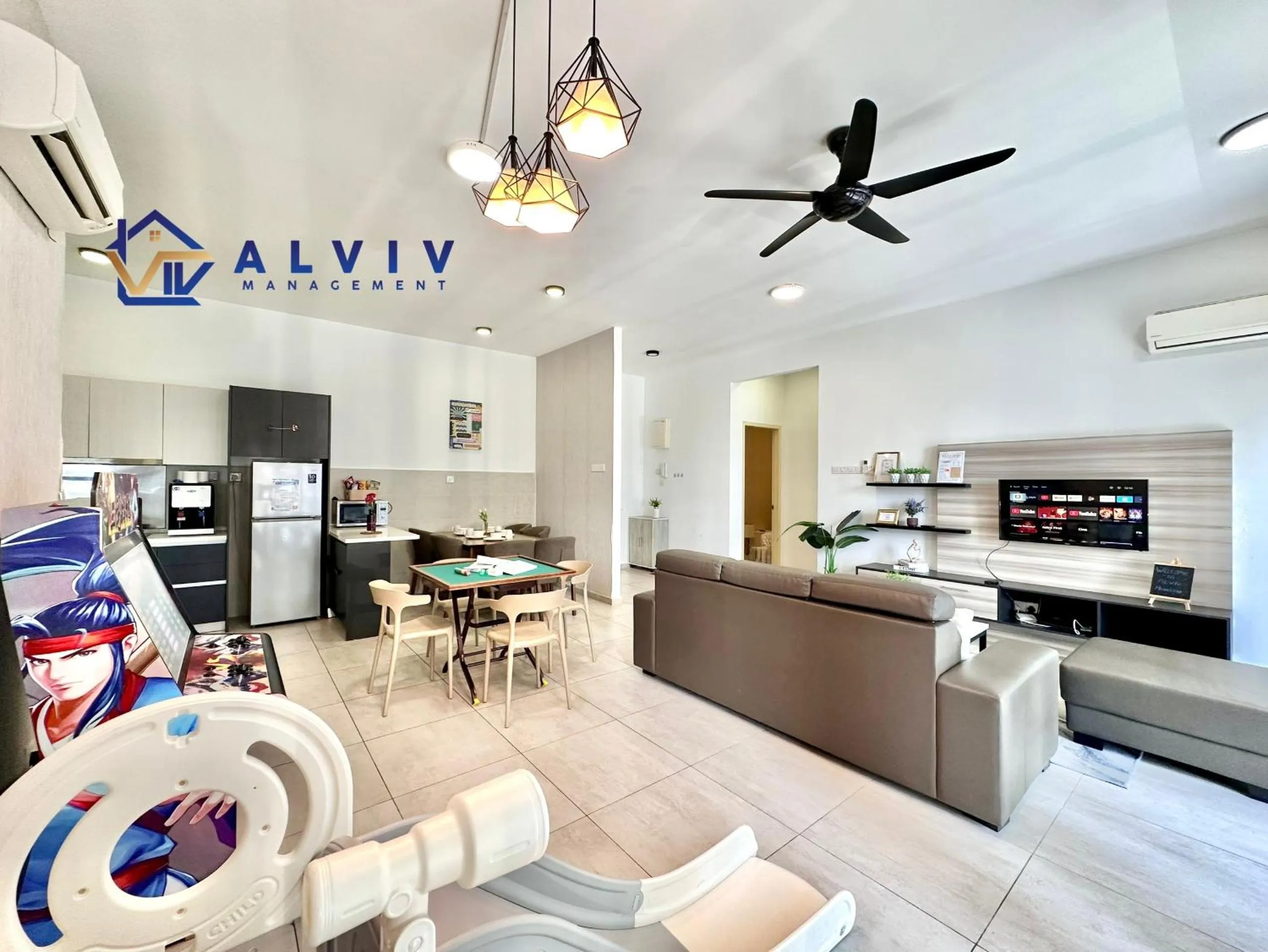 Living room in Atlantis Melaka I 5-11pax I 5min JonkerSt By Alviv Management