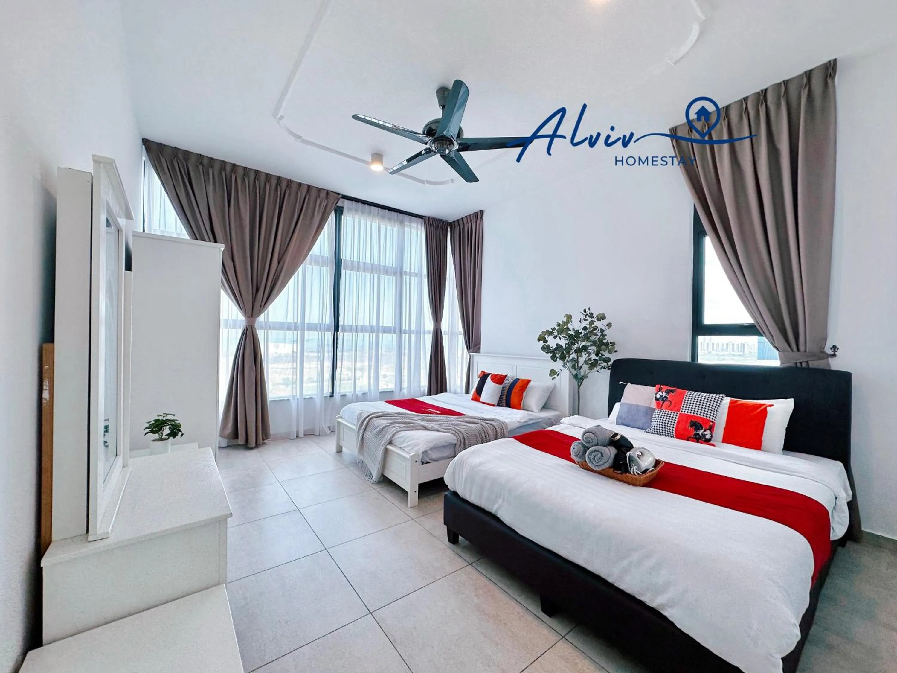 Bed in Atlantis Melaka I 5-11pax I 5min JonkerSt By Alviv Management