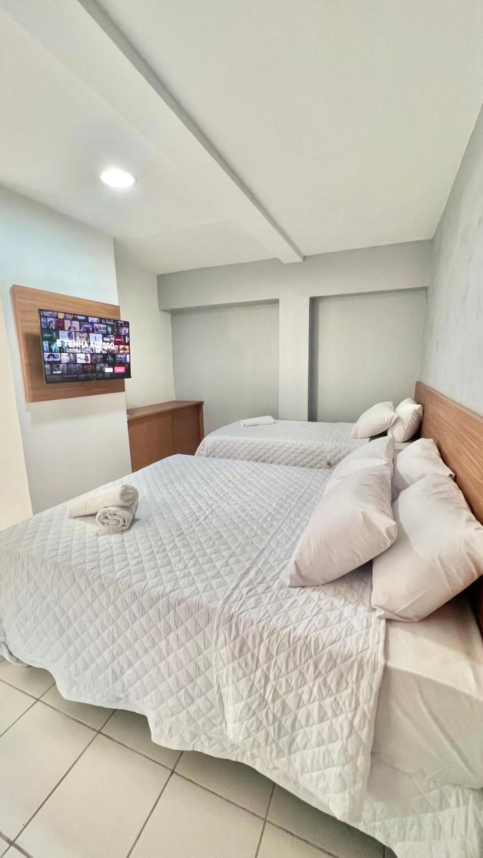 Bed in Pousada Mali em frente as Piscinas Naturais