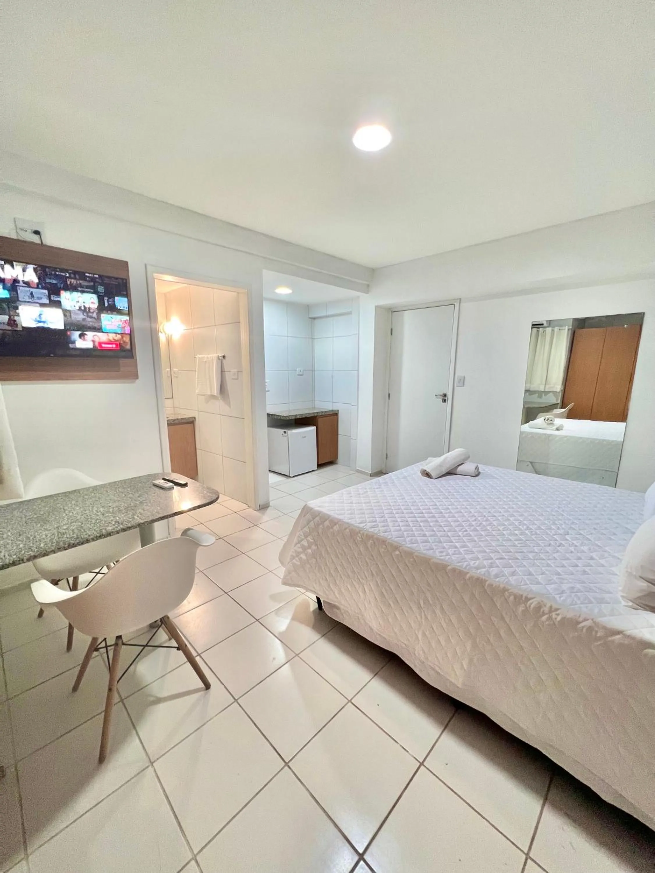 Bed in Pousada Mali em frente as Piscinas Naturais