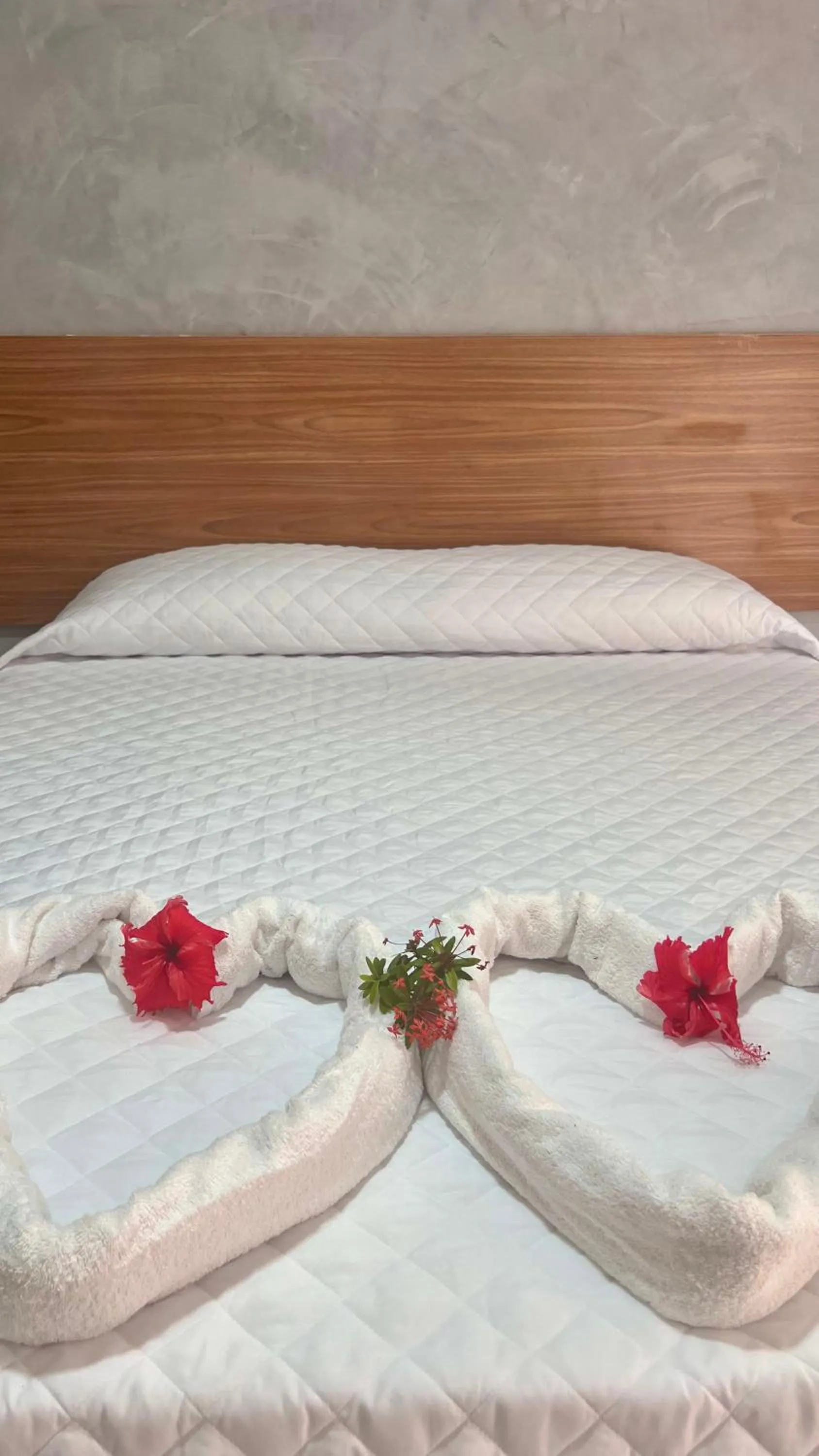 Bed in Pousada Mali em frente as Piscinas Naturais