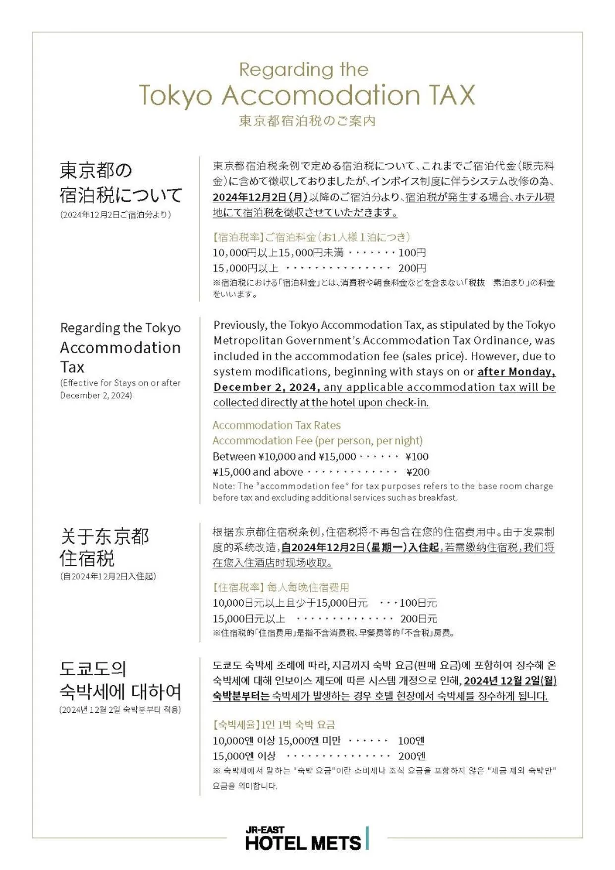 JR East Hotel Mets Premier Gotanda