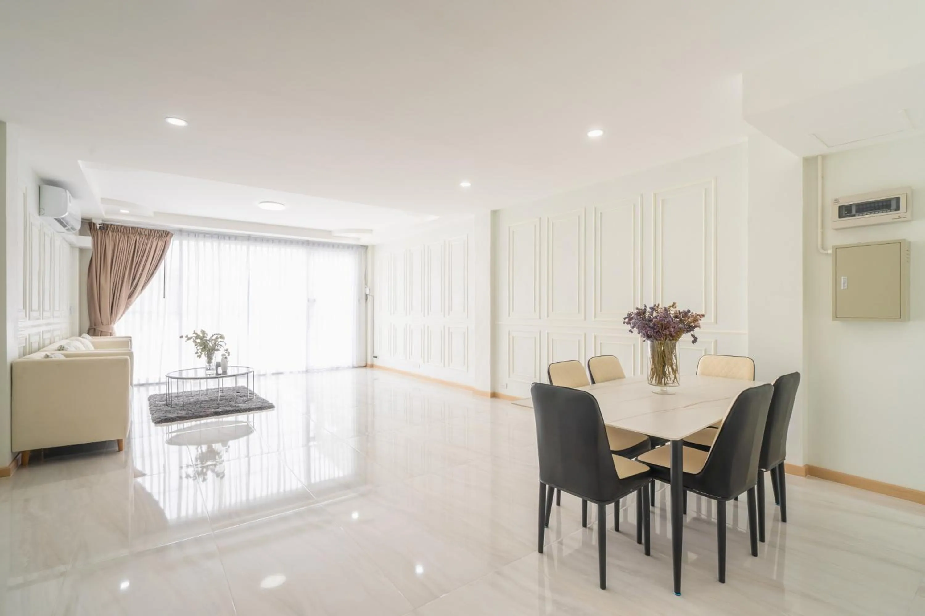 Dining area in The B Hostel