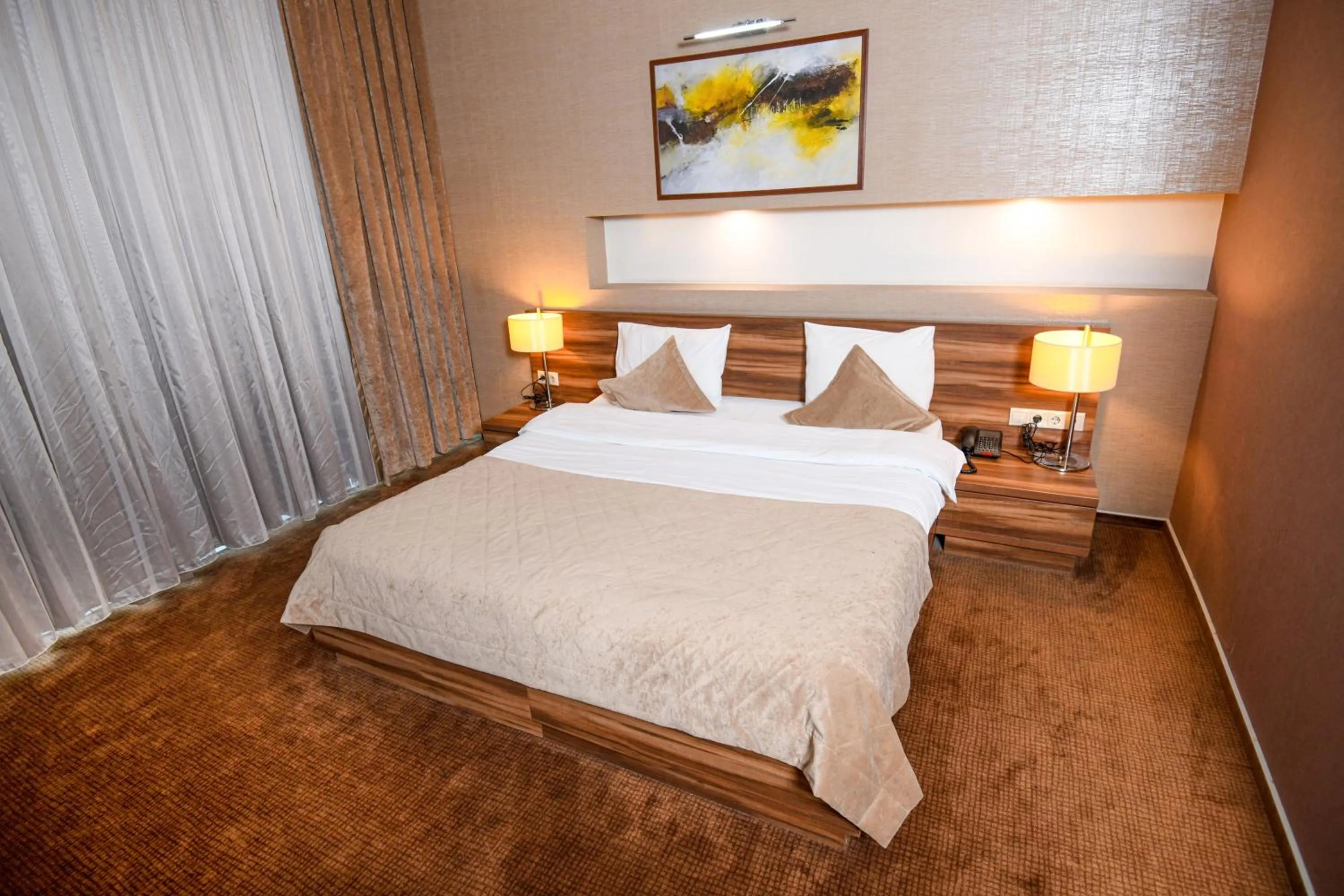 Bed in Avenue Hotel Baku by Smart