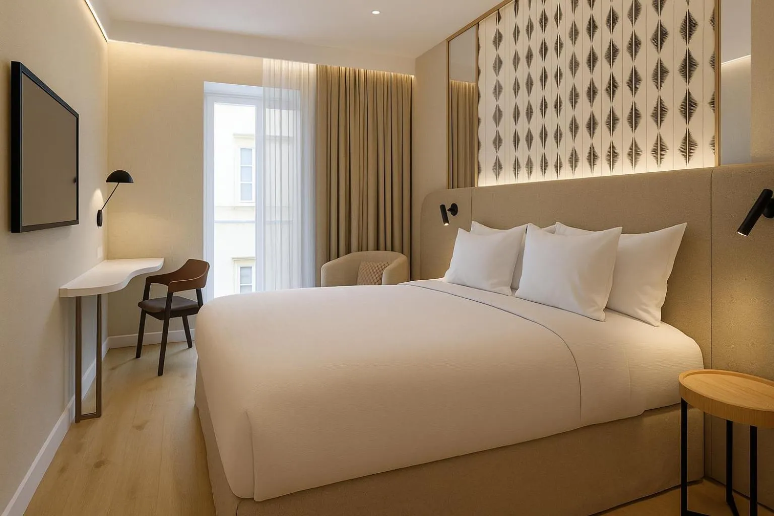 Bed in Petit Palace Plaza de la Reina