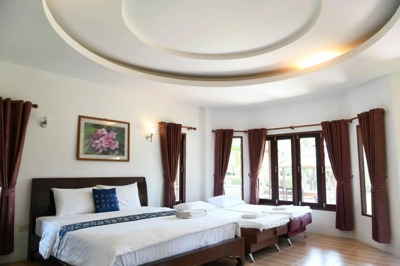 Bed in Waterside Resort