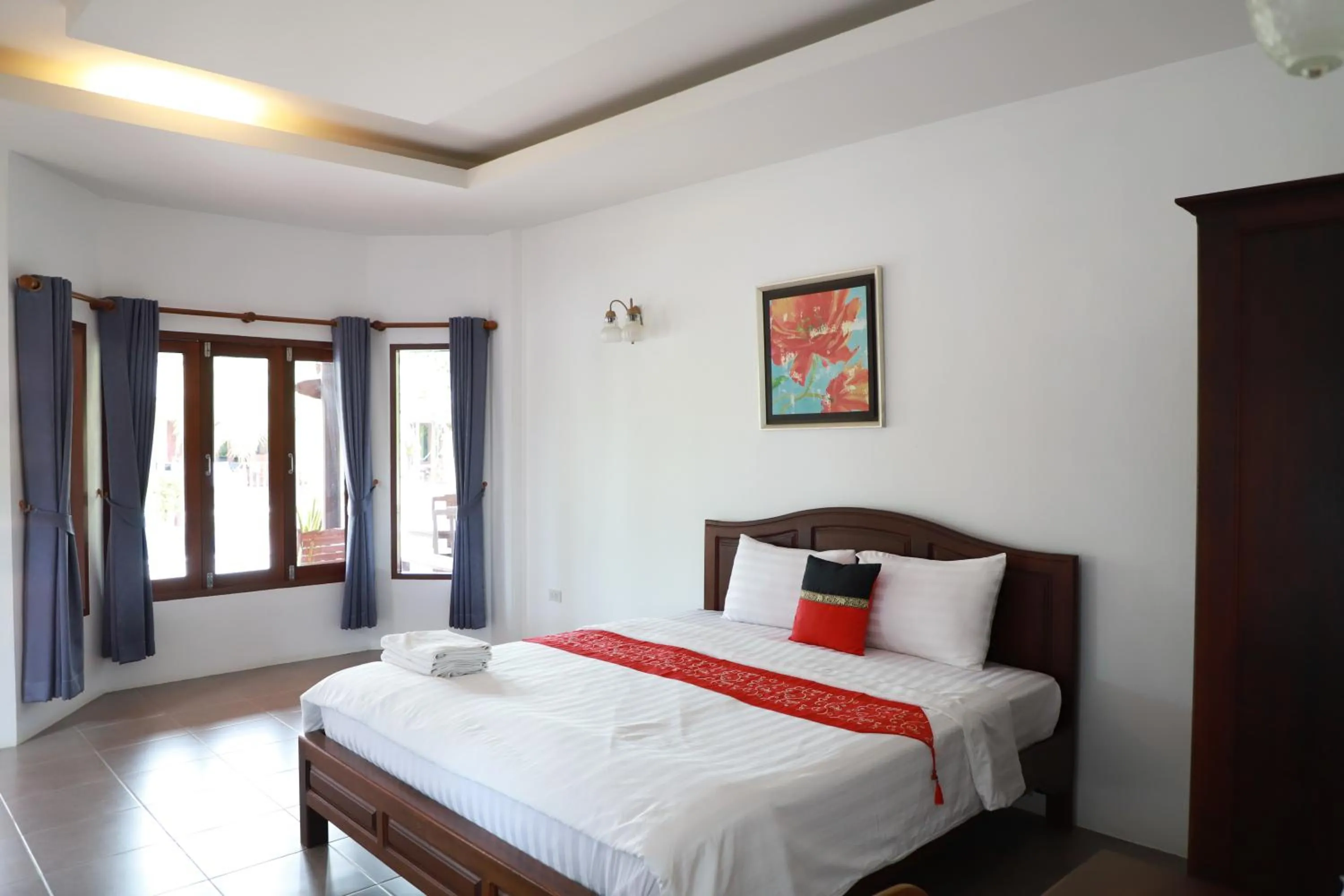 Bed in Waterside Resort