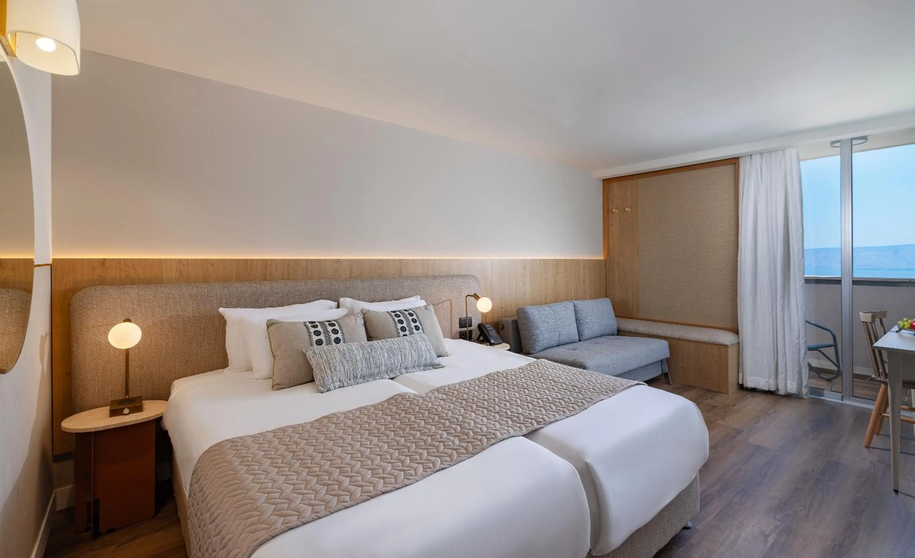 Bed in King Solomon Hotel Tiberias