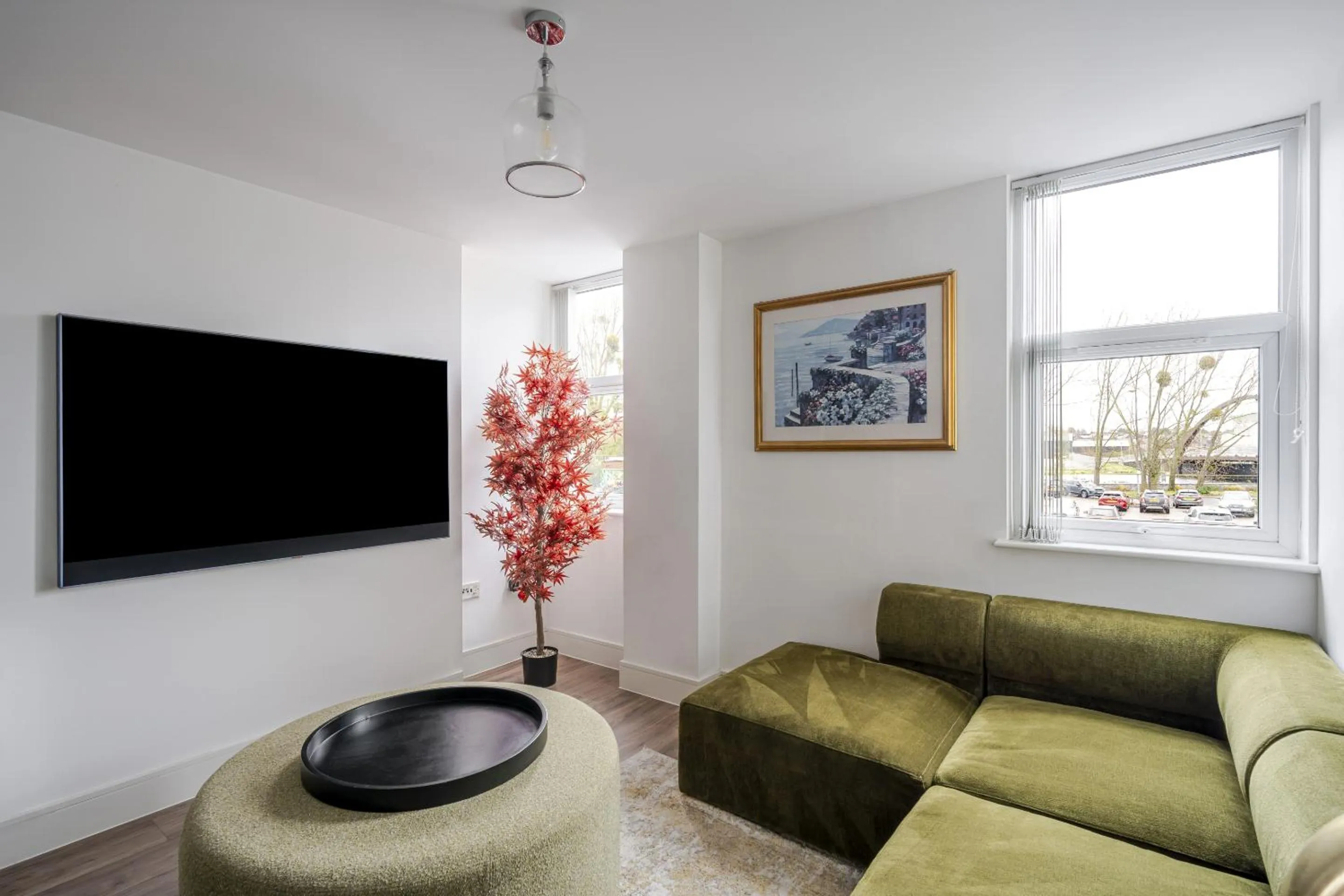 Living room in Luxurious 2 Bed Apartment with Free Parking, Sky Sports & Netflix, Chelmsford City