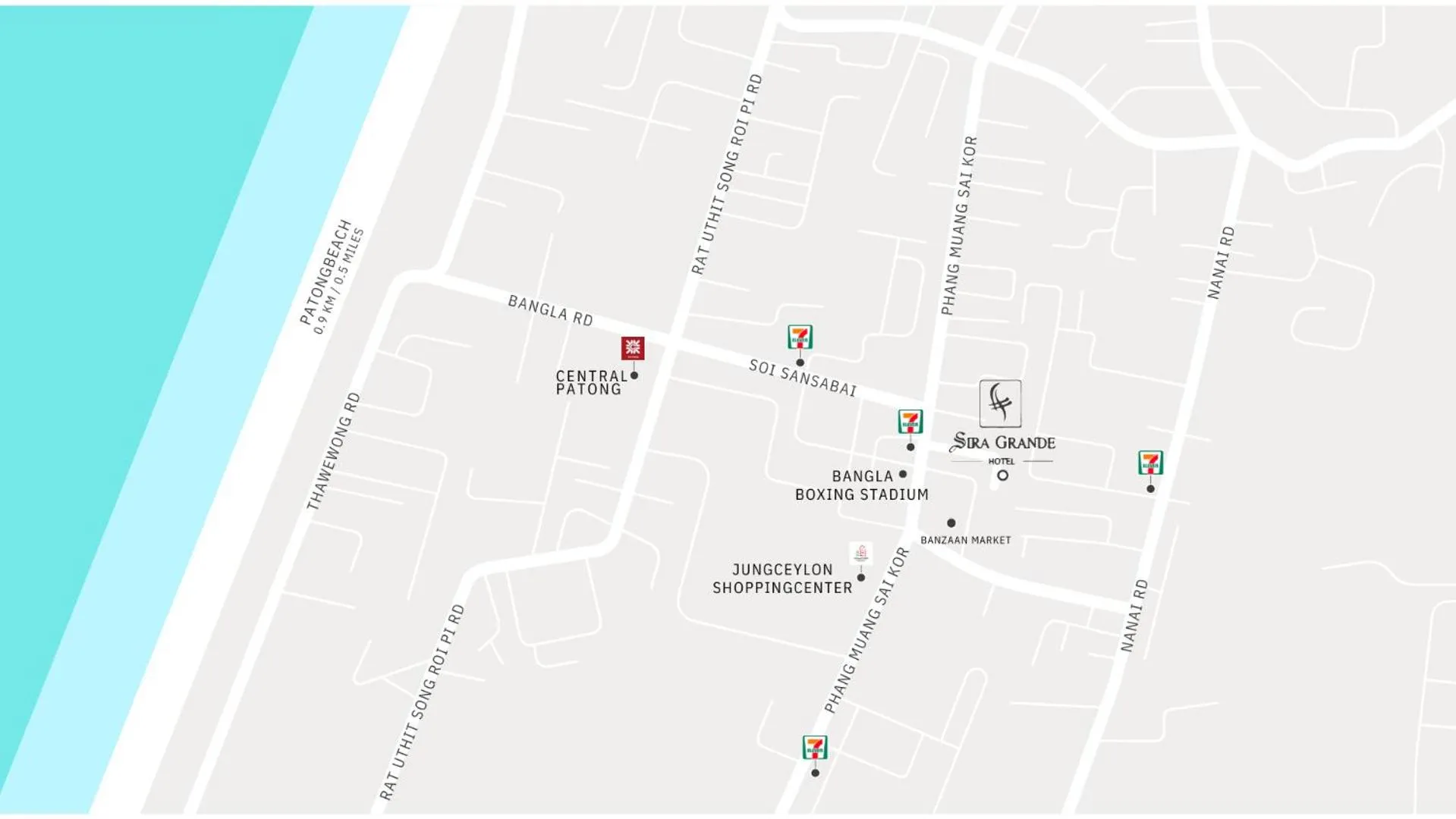 Location in Sira Grande Hotel & Spa, Patong