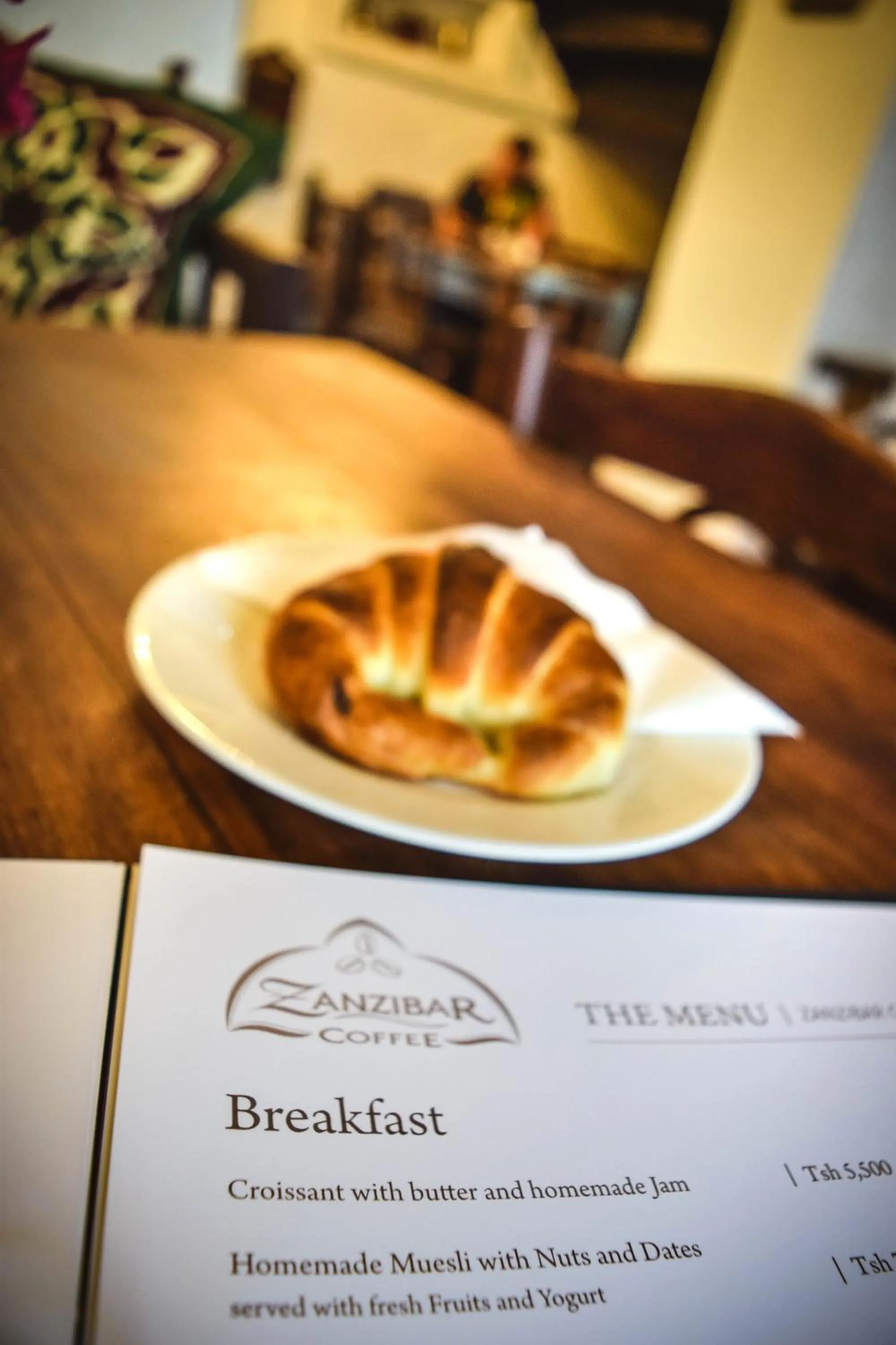 Food and drinks in Zanzibar Coffee House