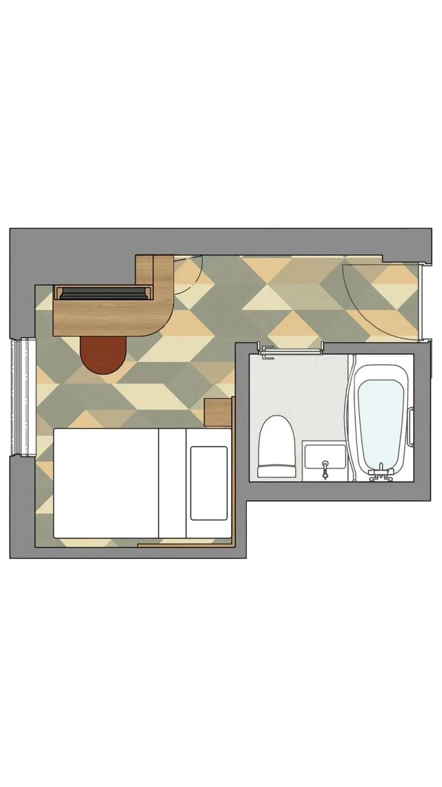 Floor plan in JR-East Hotel Mets Omori