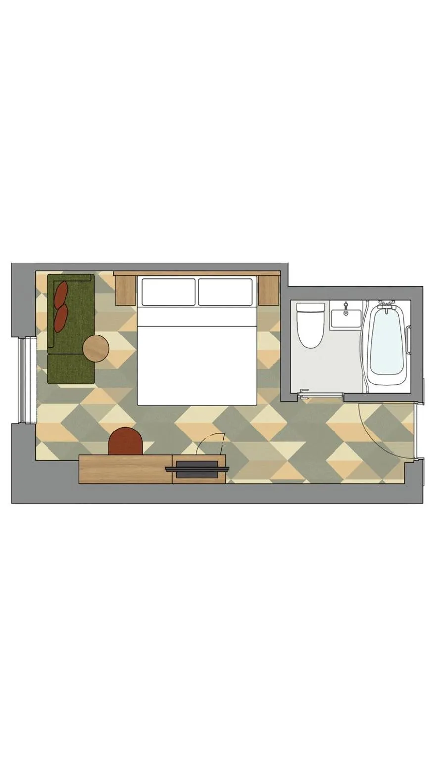 Floor plan in JR-East Hotel Mets Omori