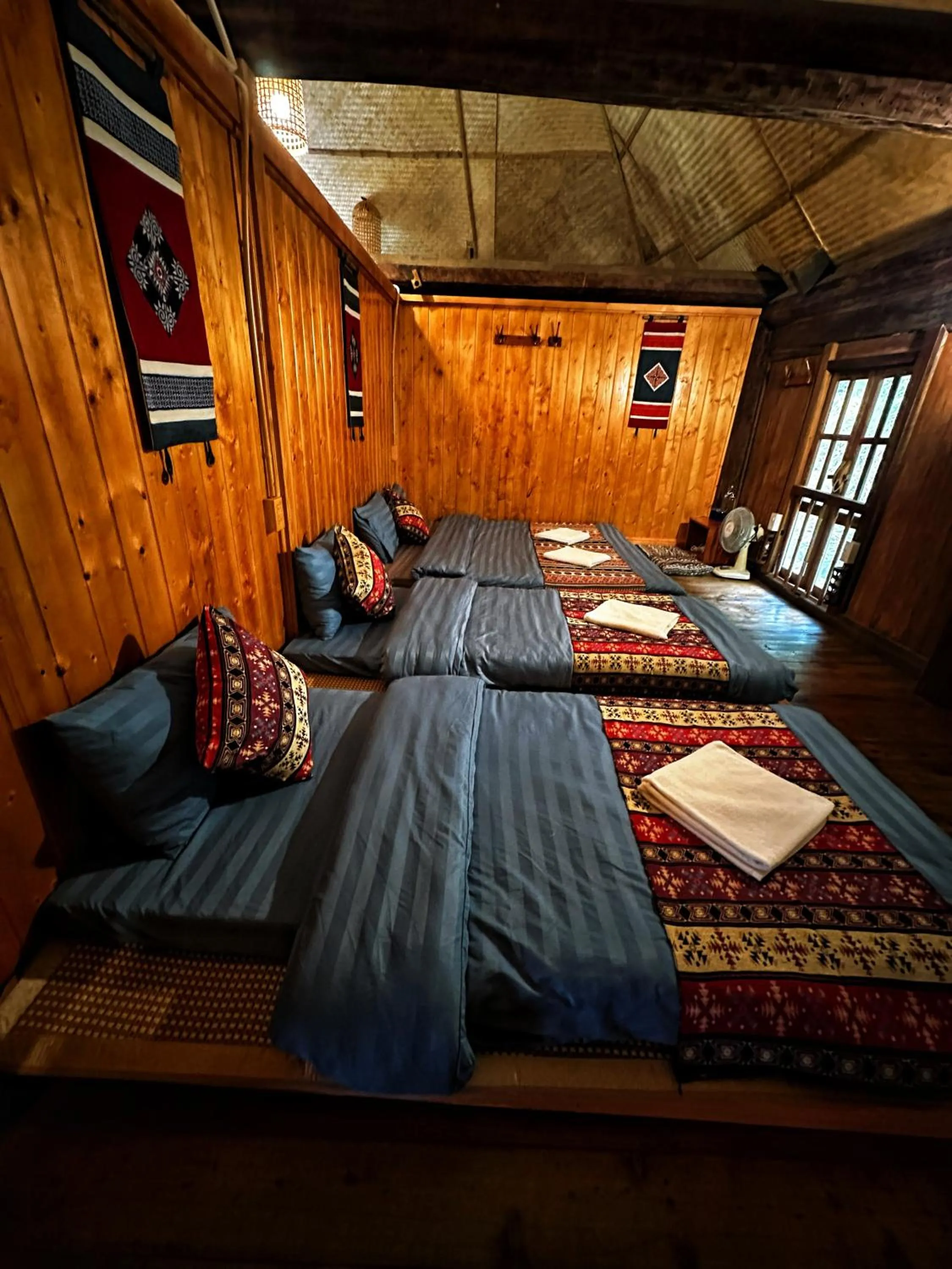Bed in Ta Xua Ecolodge