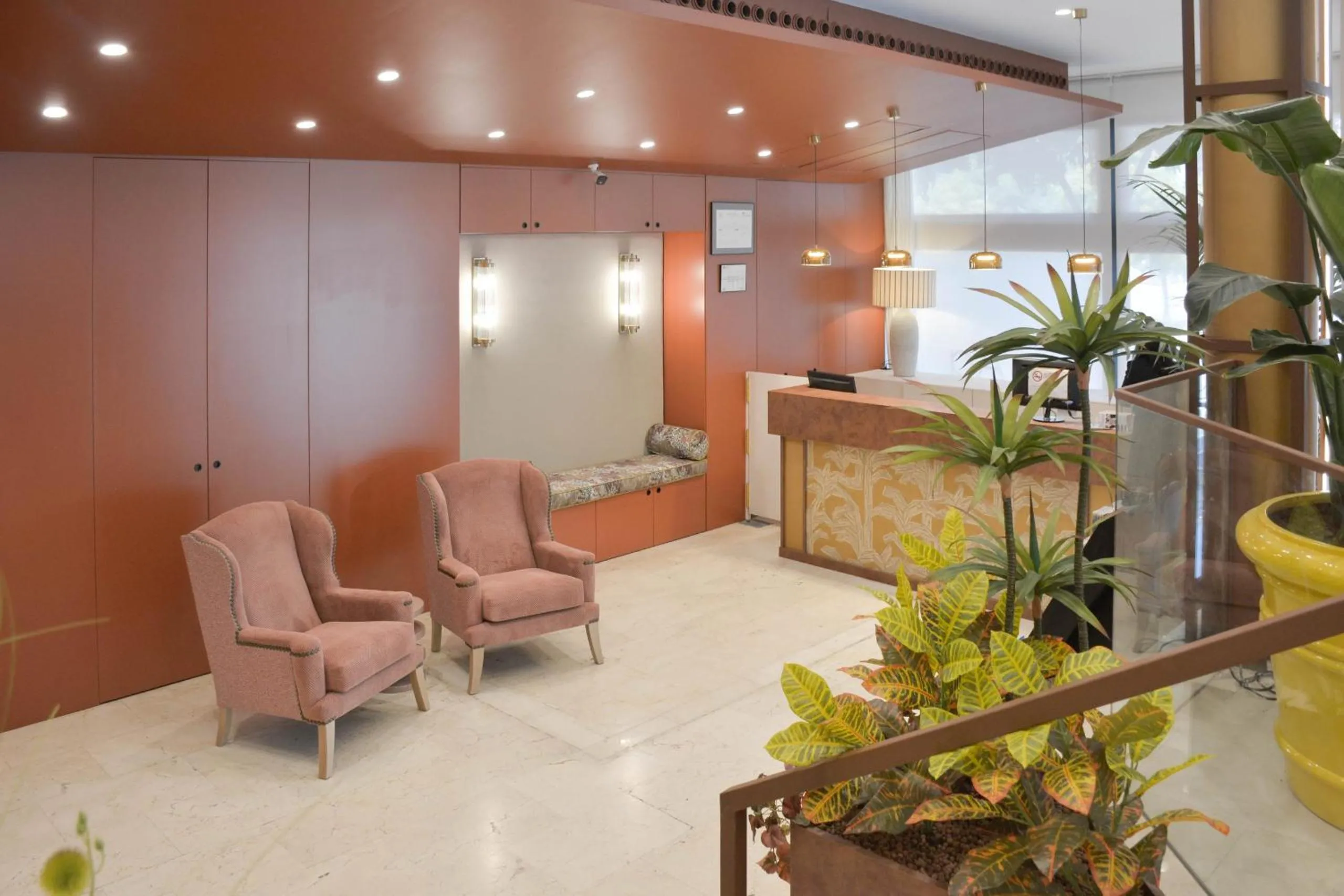 Lobby or reception in Hotel Viladomat