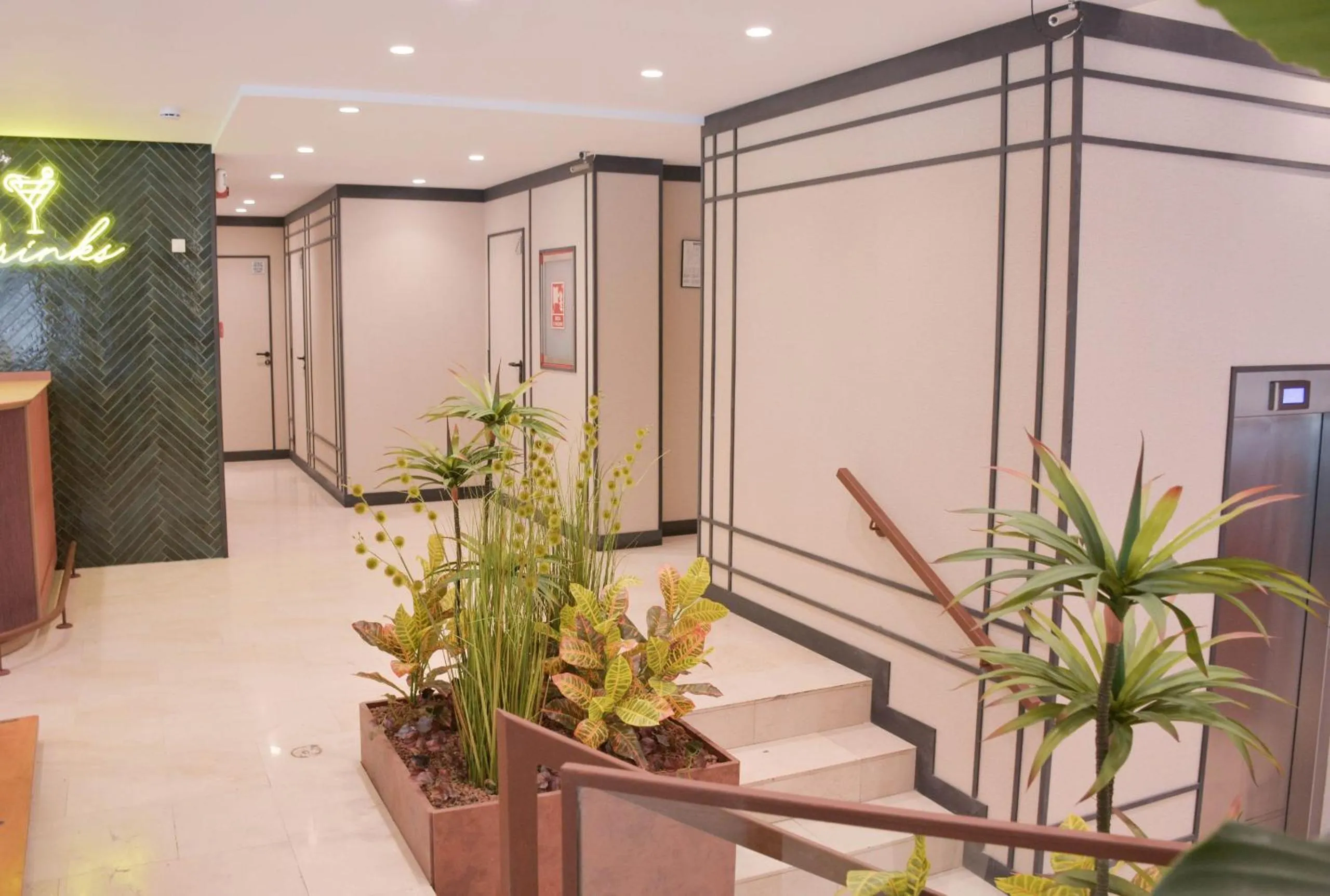 Lobby or reception in Hotel Viladomat