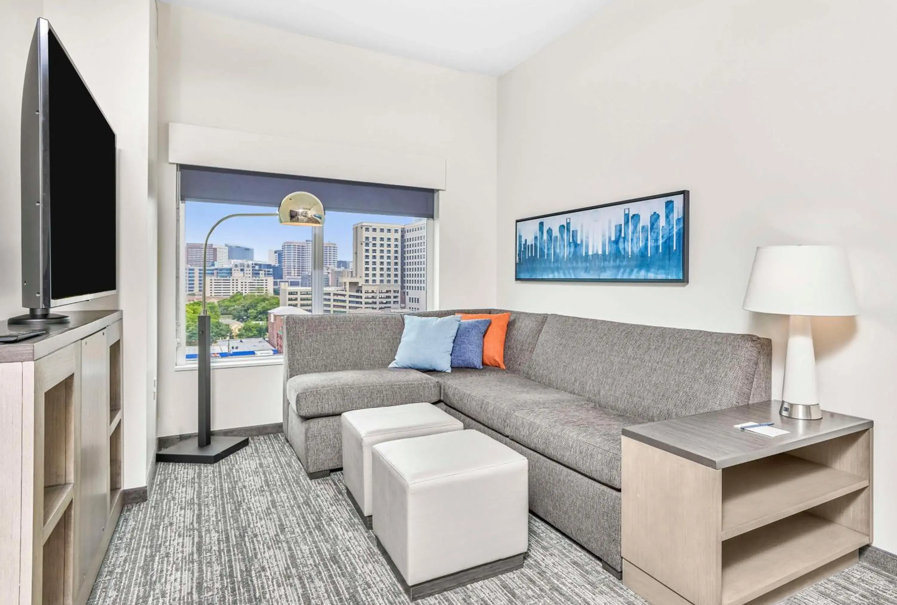 King Studio Suite with Kitchen and Roll-In Shower - Disability Access in Hyatt House Houston Medical Center King Studio Suite with Kitchen and Roll-In Shower - Disability Access in Hyatt House Houston Medical Center