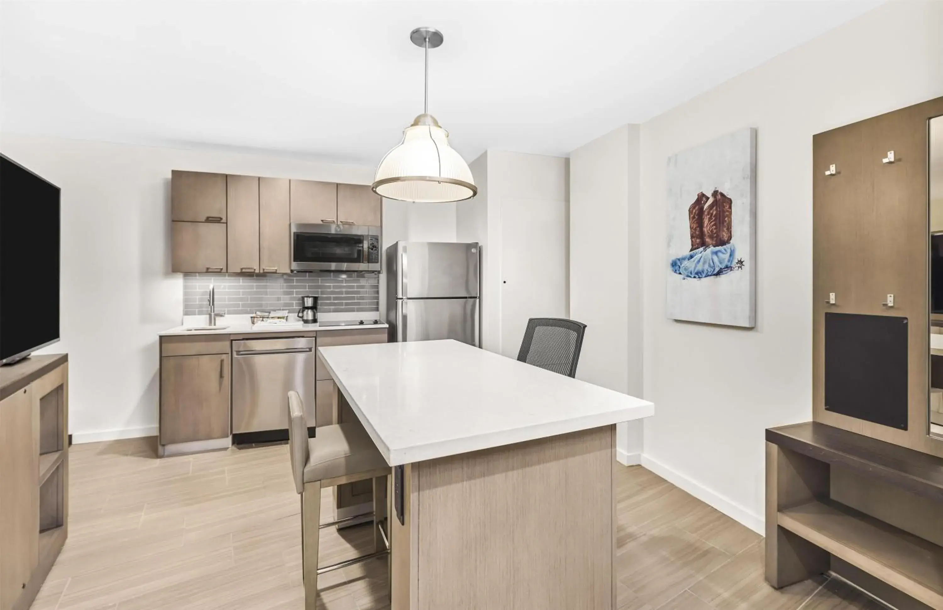 One-Bedroom King Suite with Panoramic View in Hyatt House Houston Medical Center One-Bedroom King Suite with Panoramic View in Hyatt House Houston Medical Center