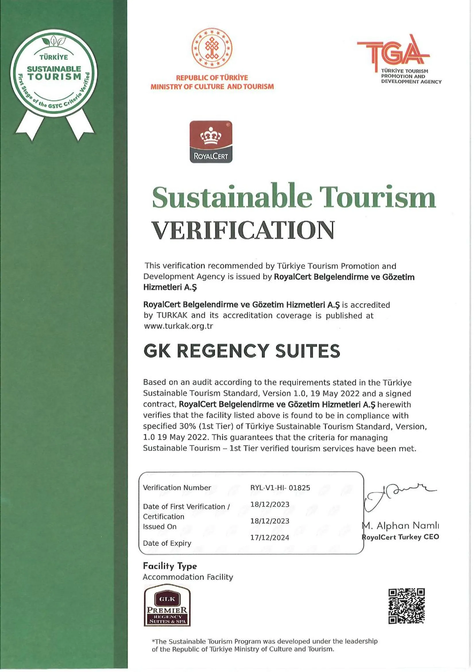 Property building in GK Regency Suites Hotel