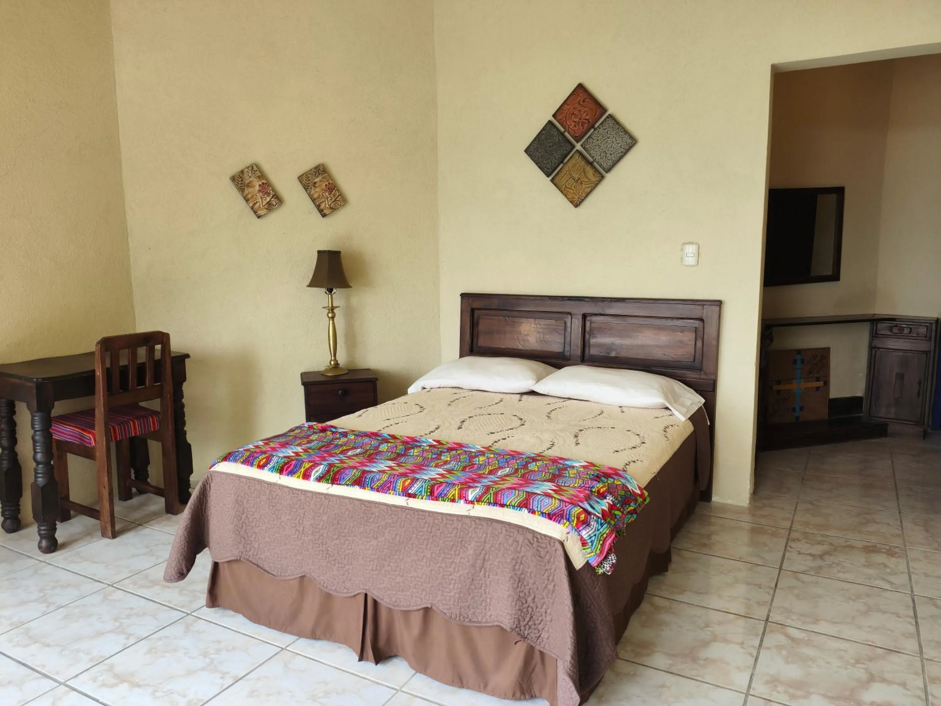 Bed in Hotel Restaurante La Villa de los Dioses