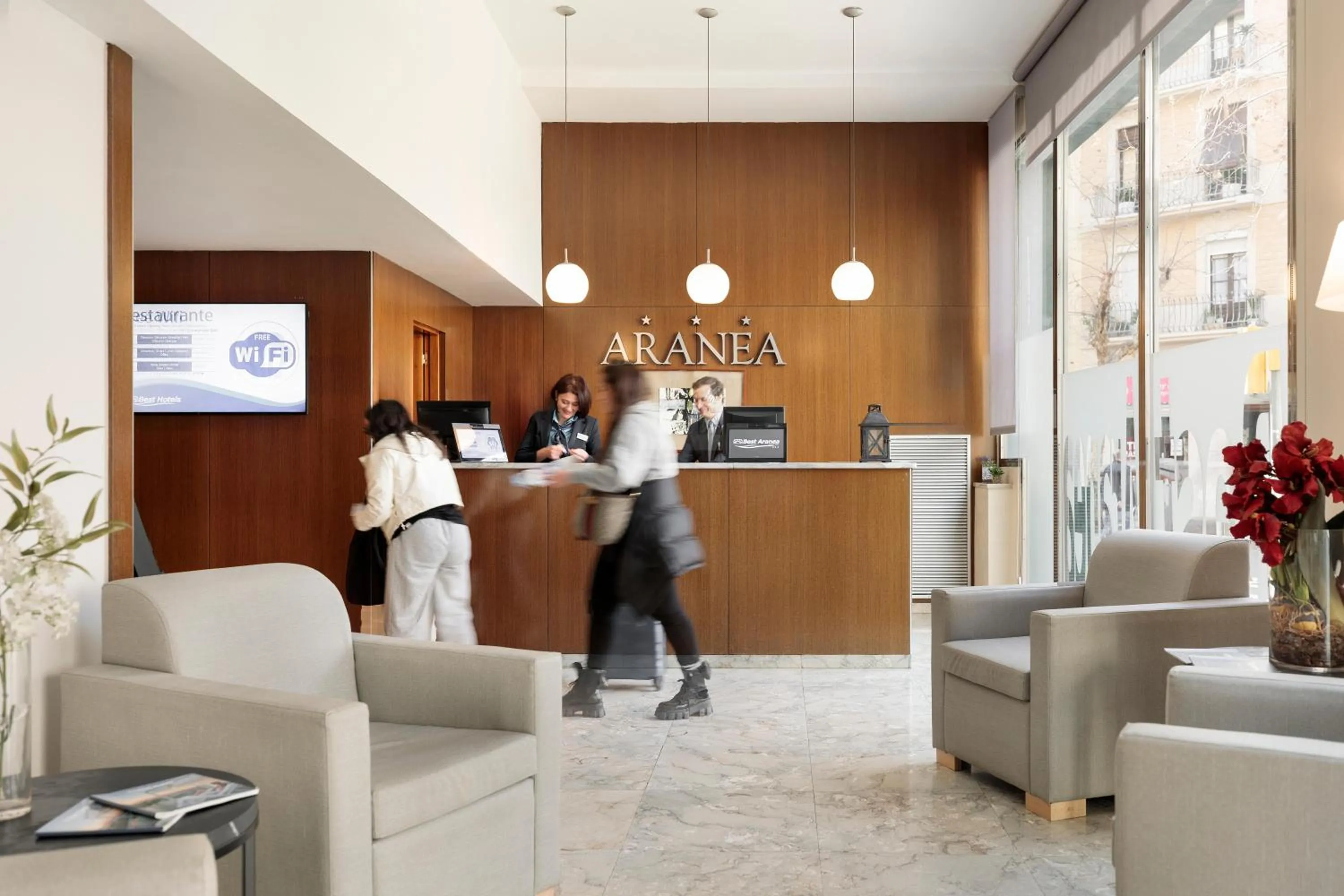 Lobby or reception in Hotel Best Aranea