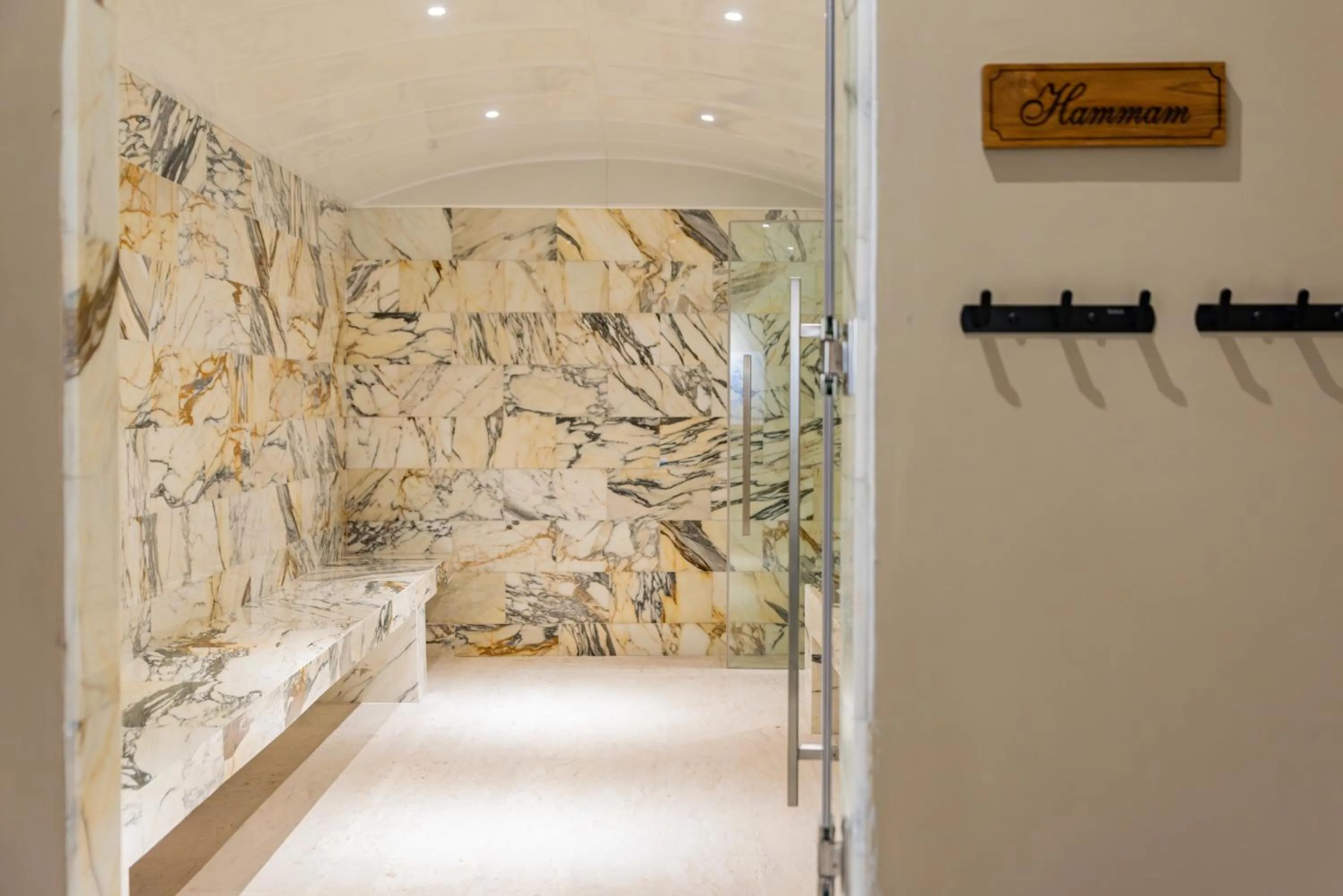 Sauna in Ida B Domain Resort