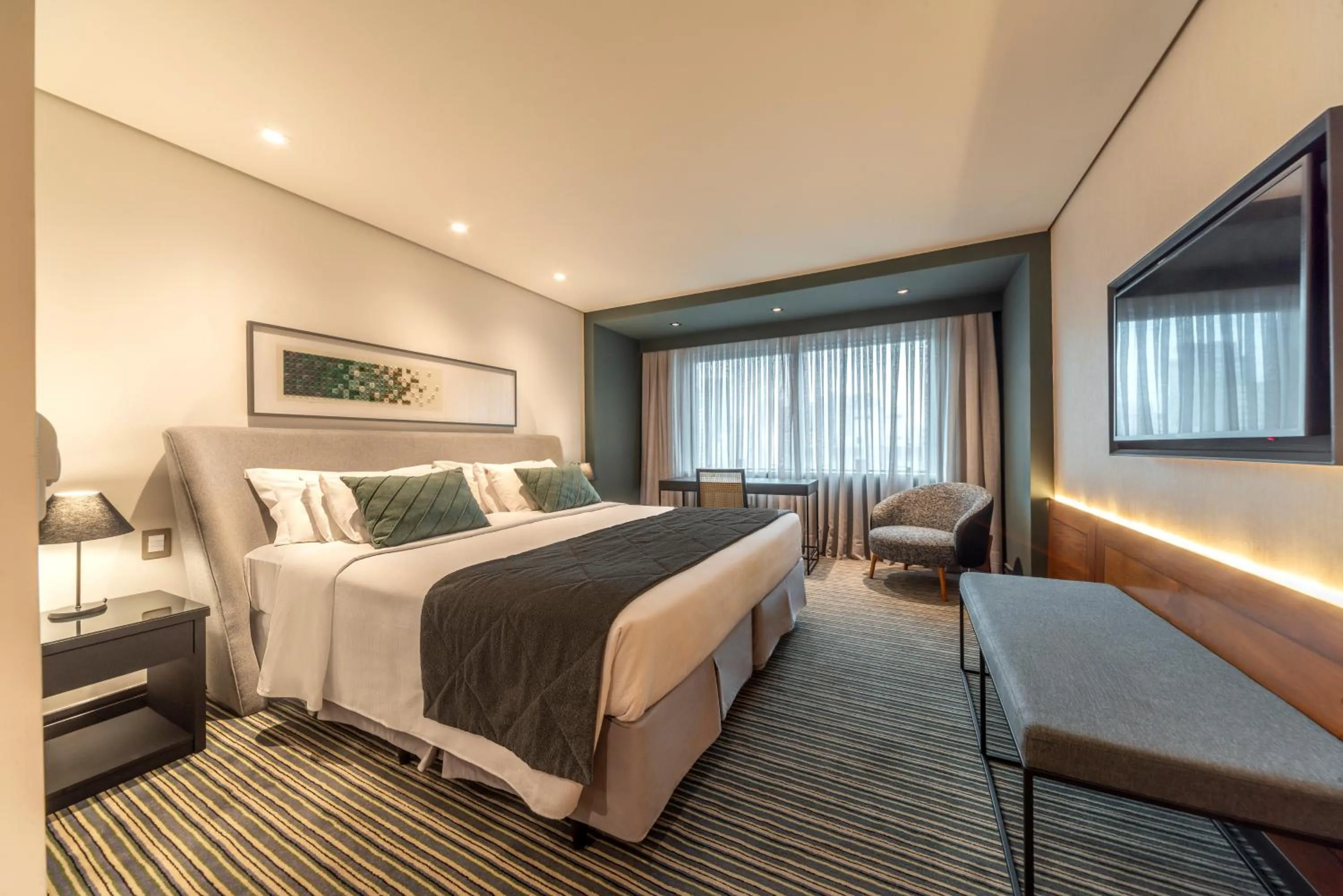 Bedroom, Bed in Laghetto Stilo São Paulo