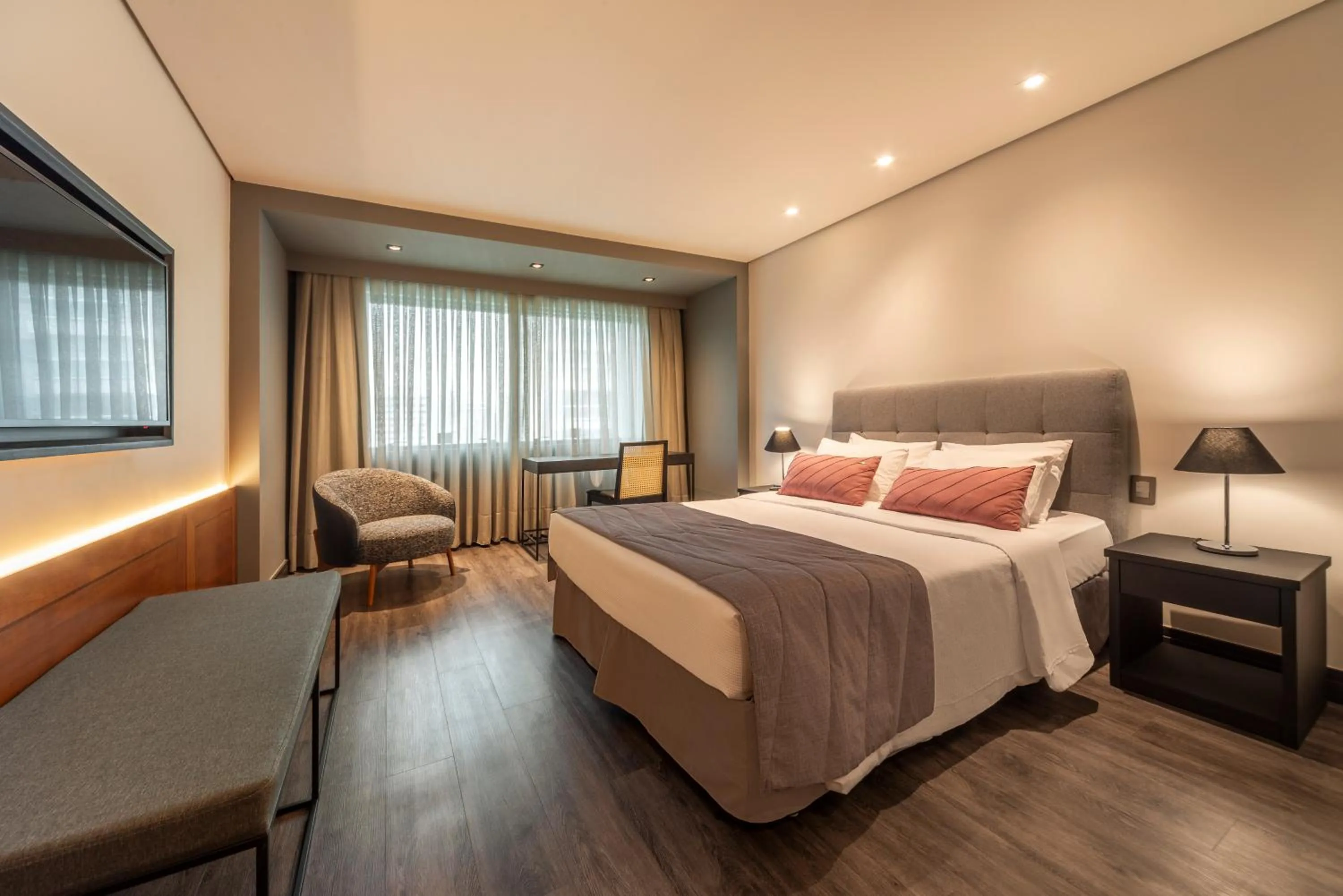 Bedroom, Bed in Laghetto Stilo São Paulo