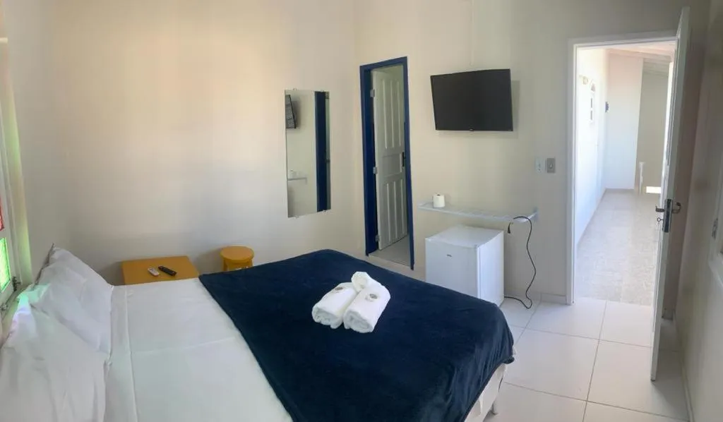 Bed in Pousada EntreMares -Centro-
