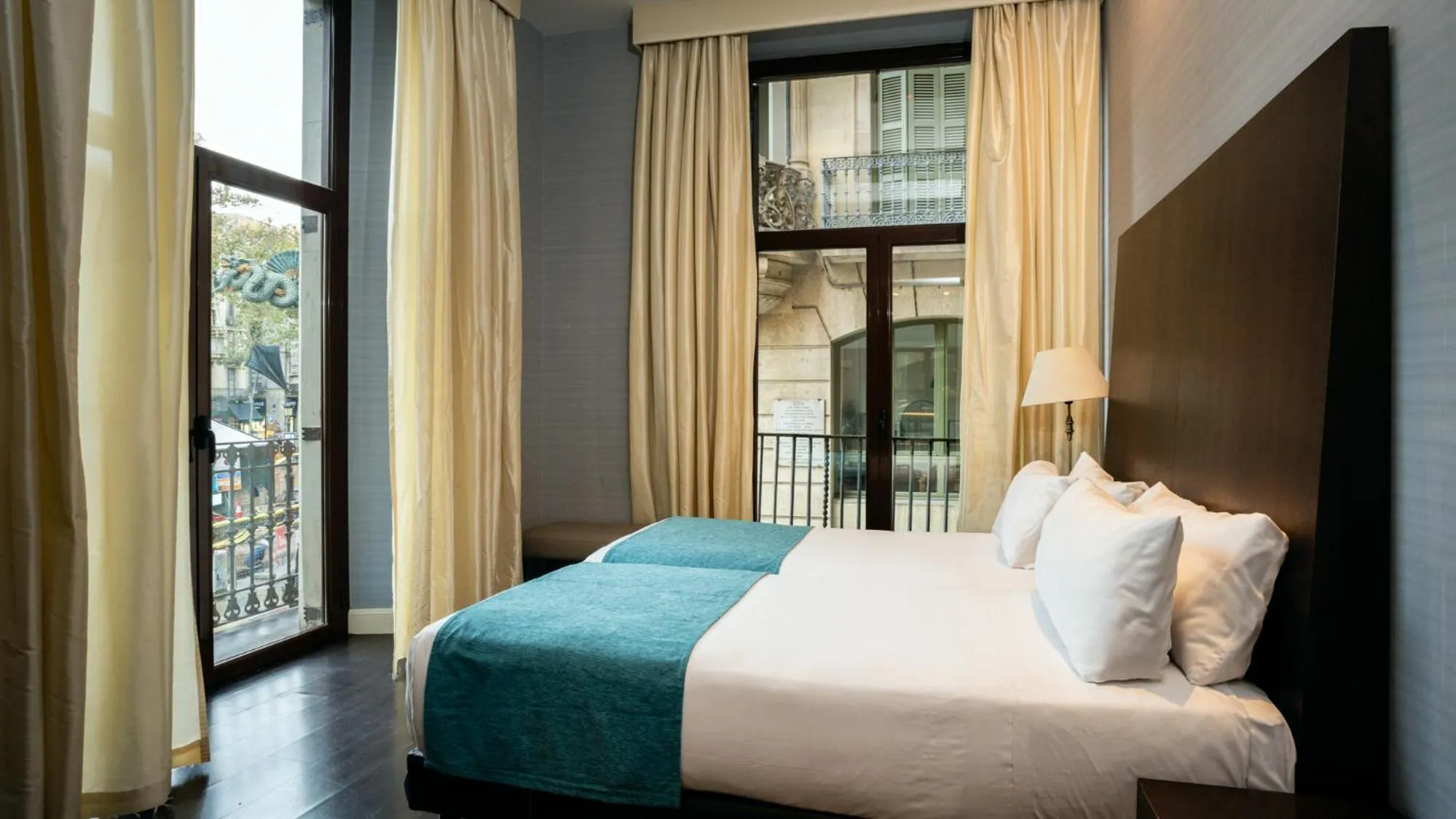 Bed in Hotel Ramblas Internacional