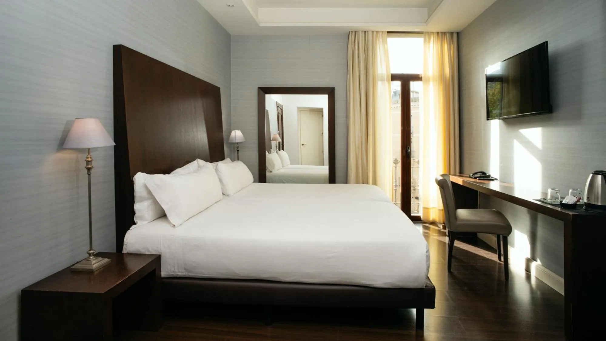 Bed in Hotel Ramblas Internacional