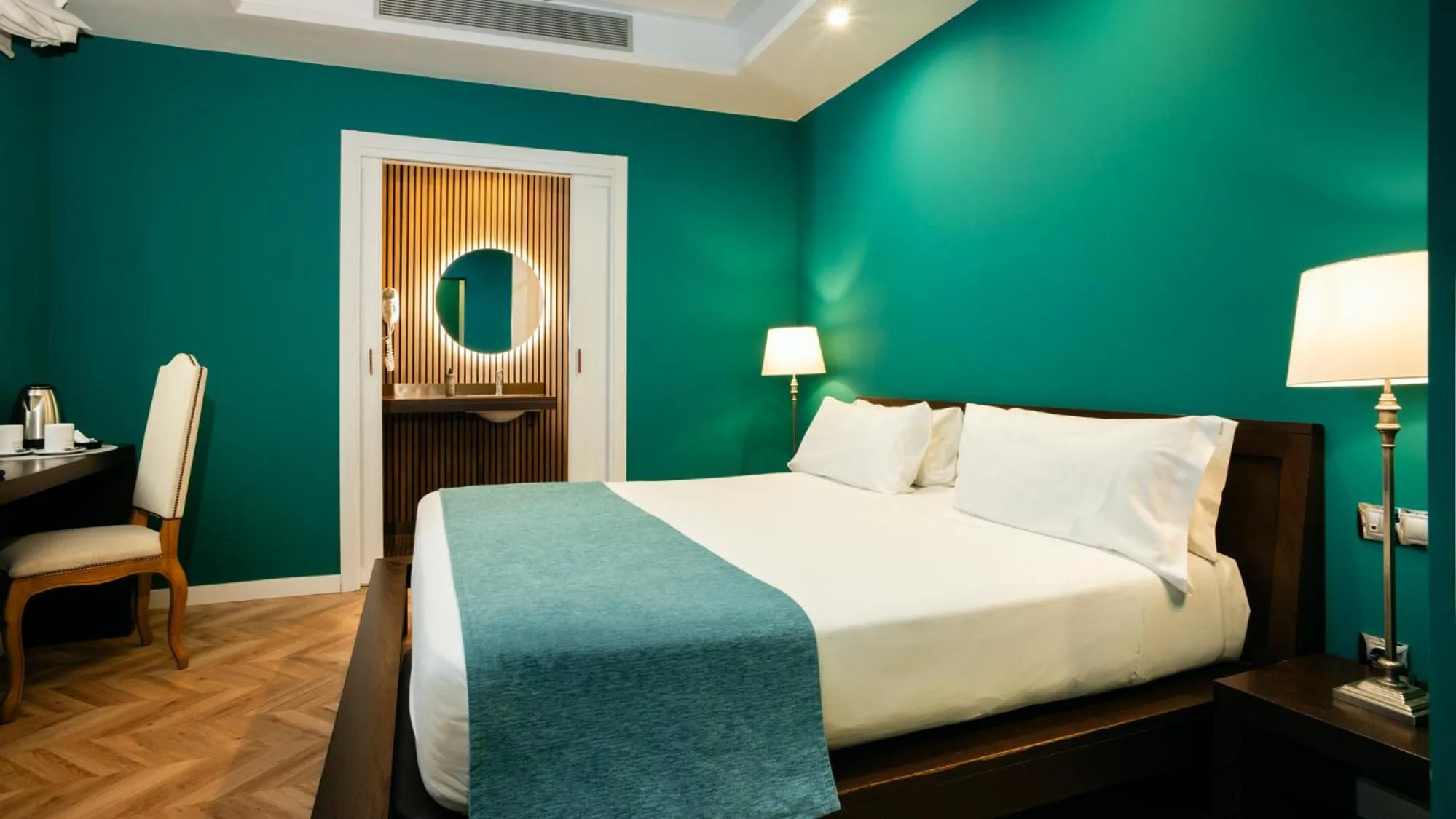 Bed in Hotel Ramblas Internacional