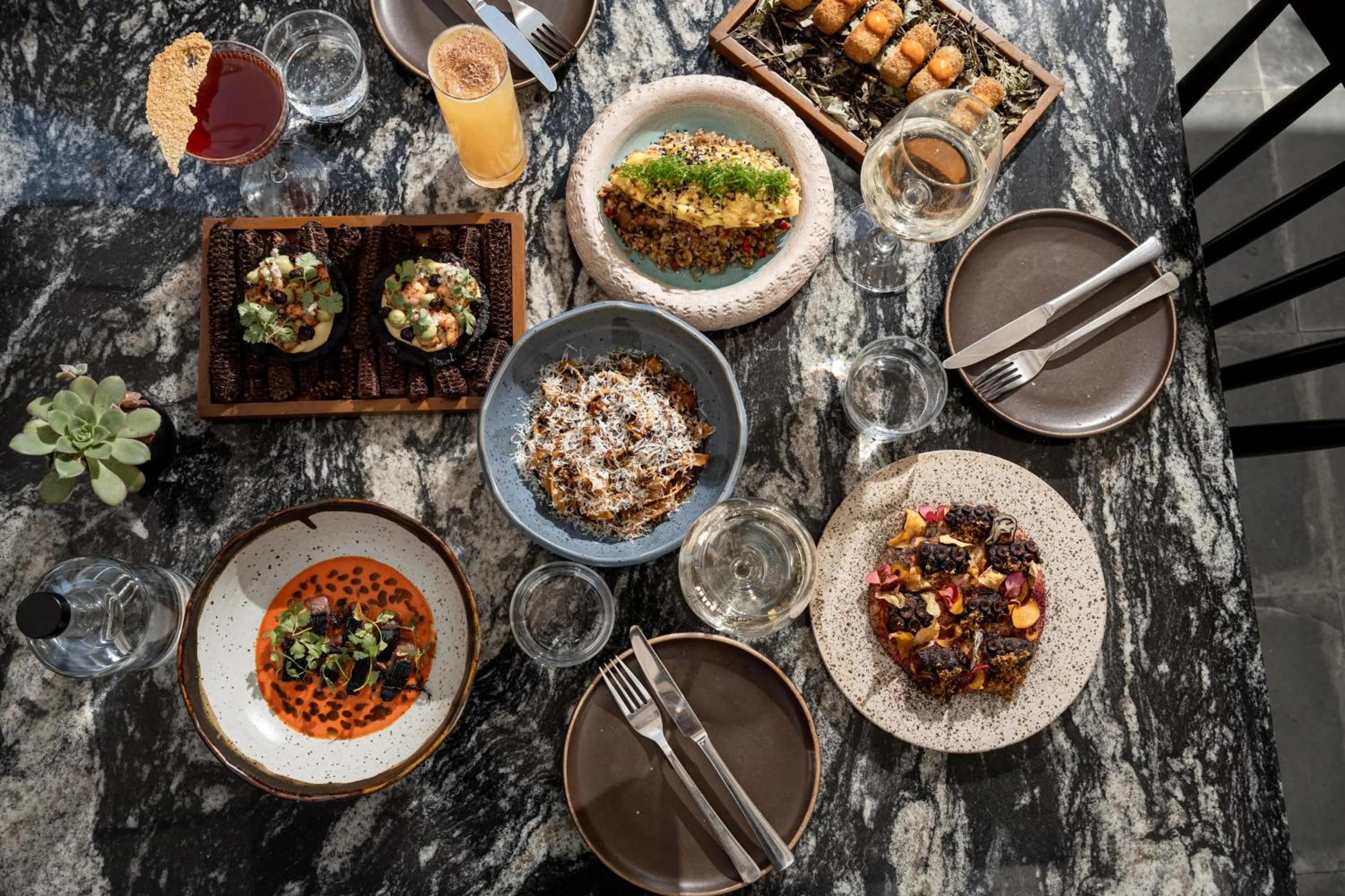 Food and drinks in QASA Arequipa by NOMAD