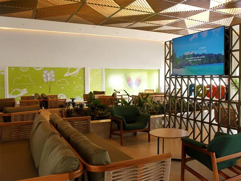 Communal lounge/ TV room in Lagoa Ecotowers Resort