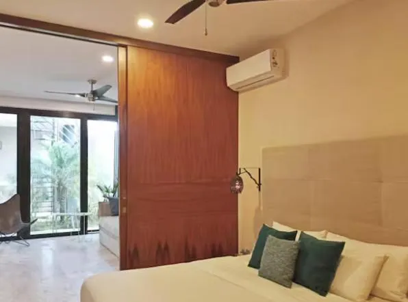 Bed in Amena Condo Tulum