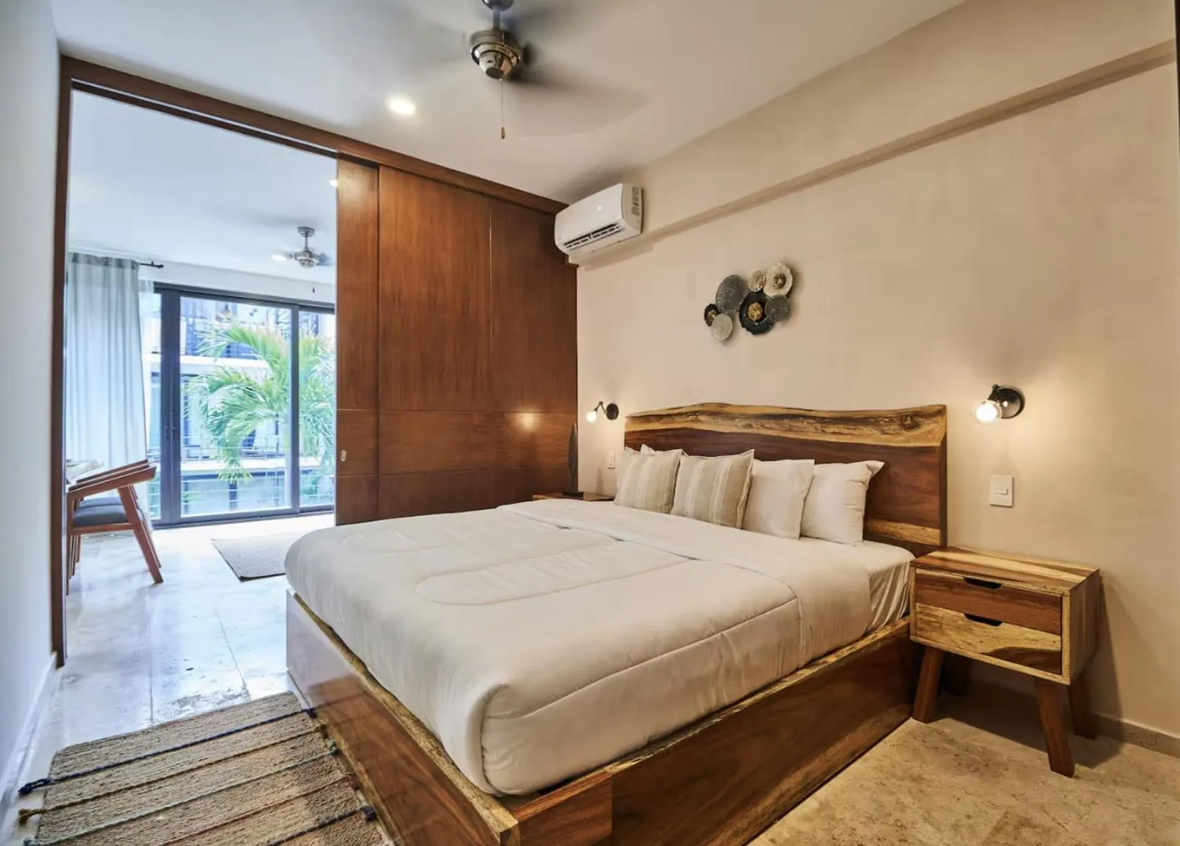 Bed in Amena Condo Tulum