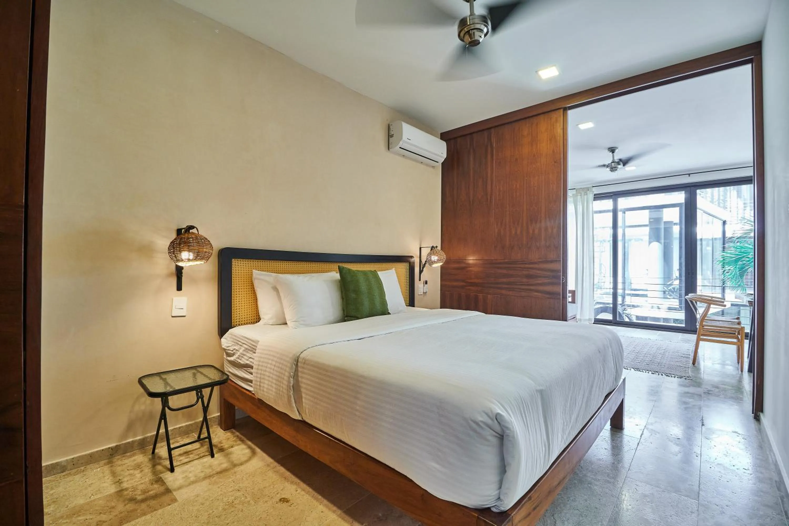 Bed in Amena Condo Tulum