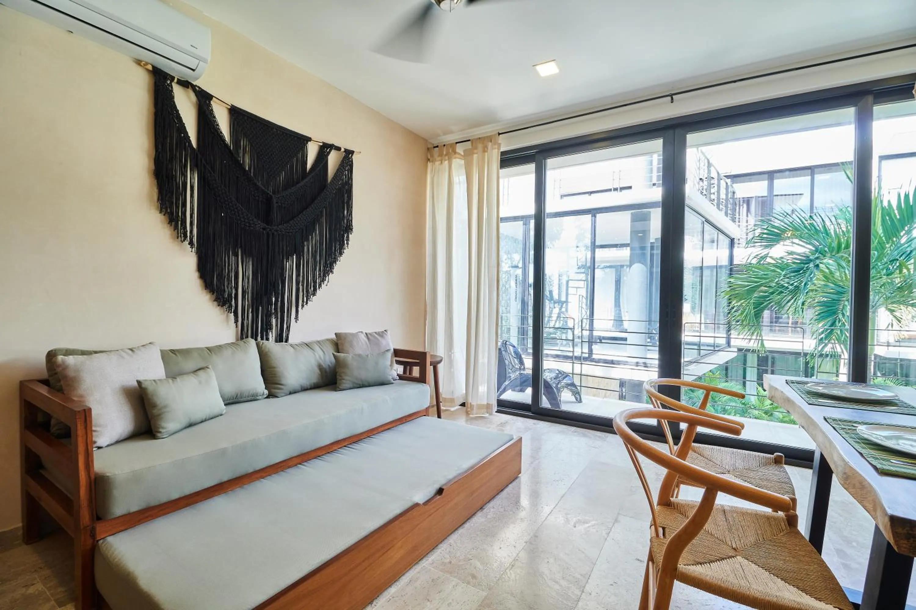 Bed in Amena Condo Tulum