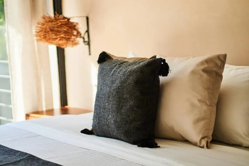 Bed in Amena Condo Tulum