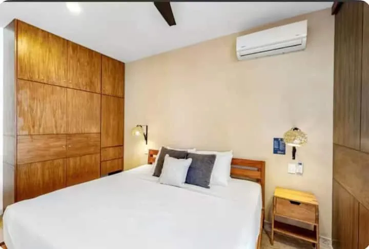 Bed in Amena Condo Tulum
