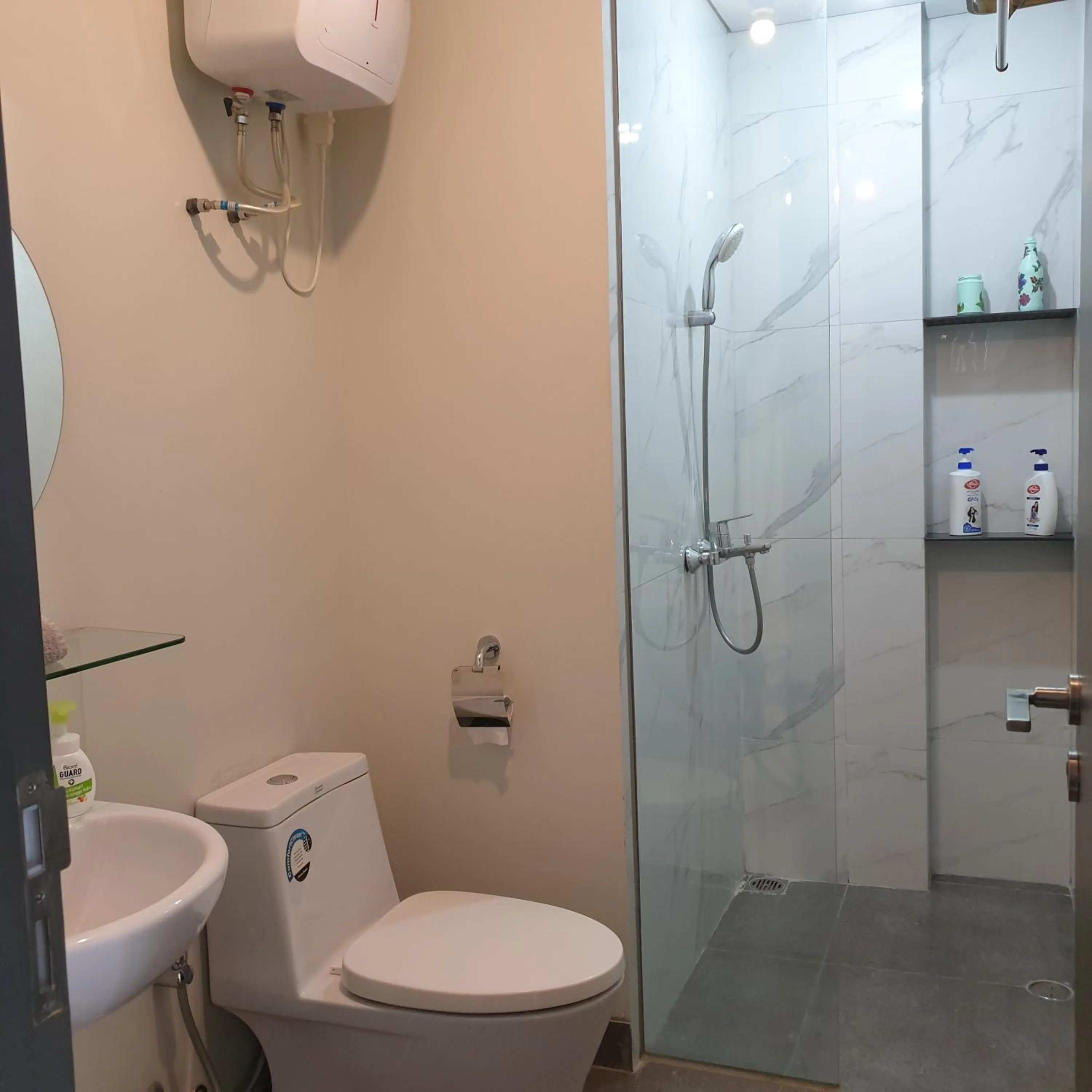 Shower in CozyHomes at One Residence Batam