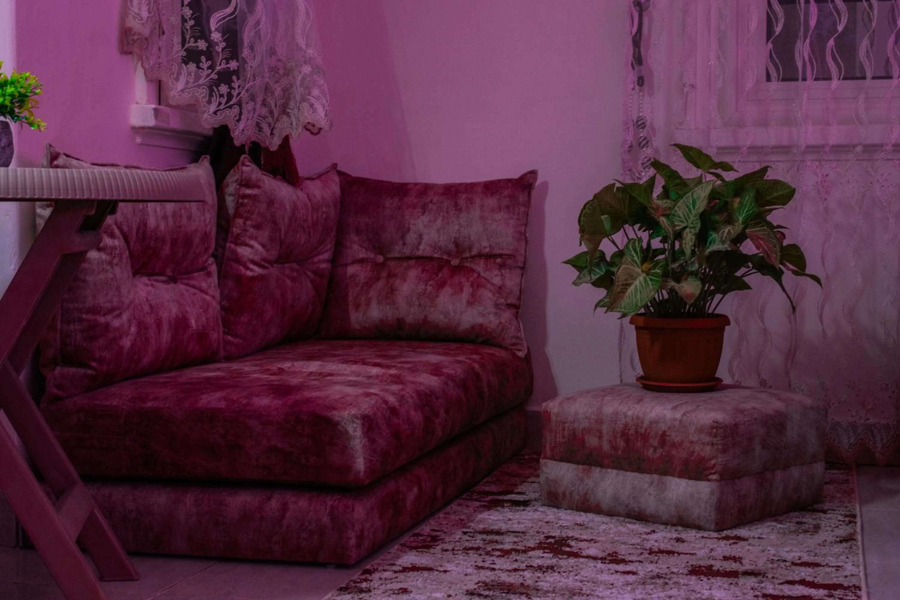 Seating area in Crown Hotel