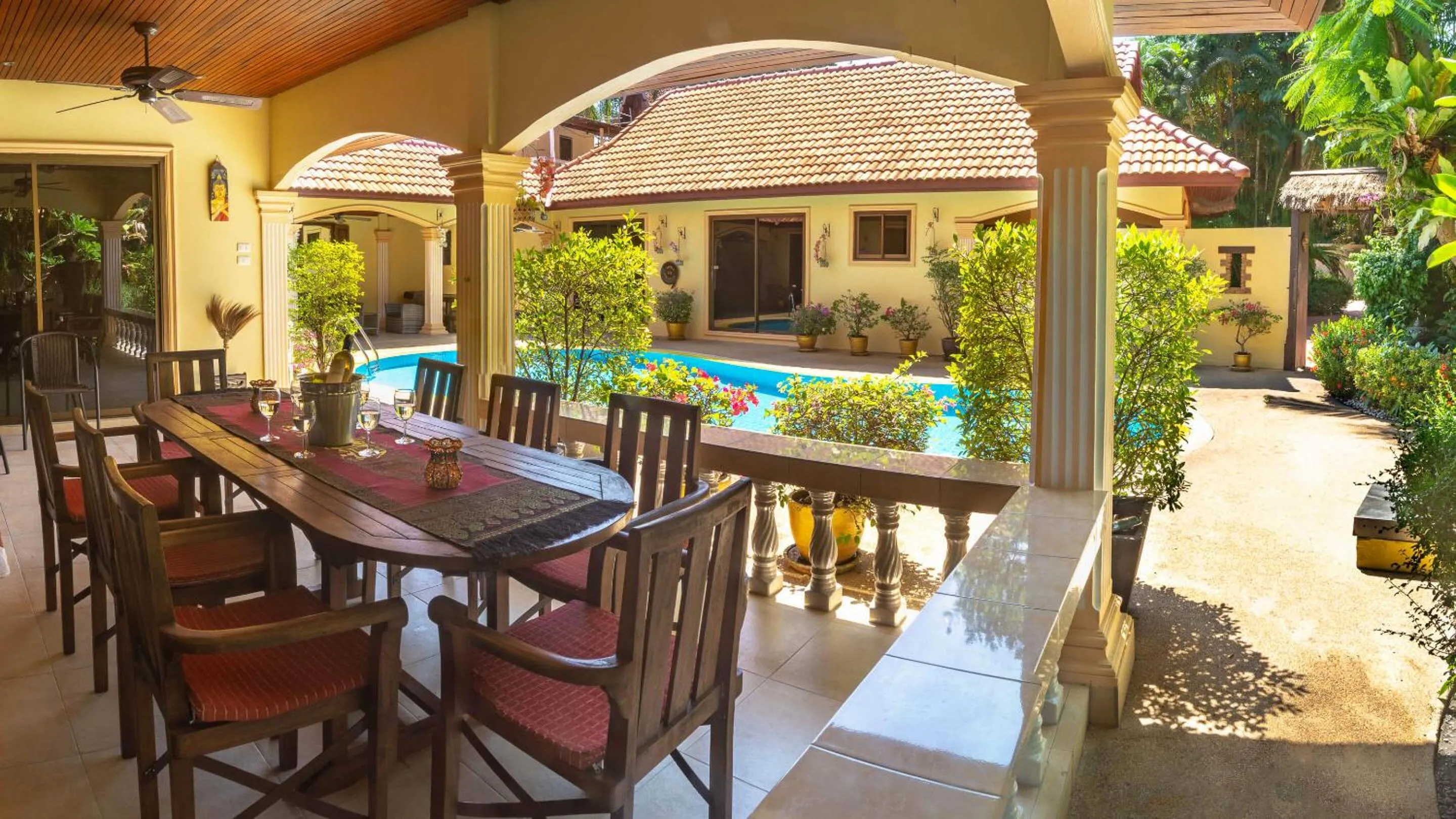 Patio in Coconut Paradise Villas