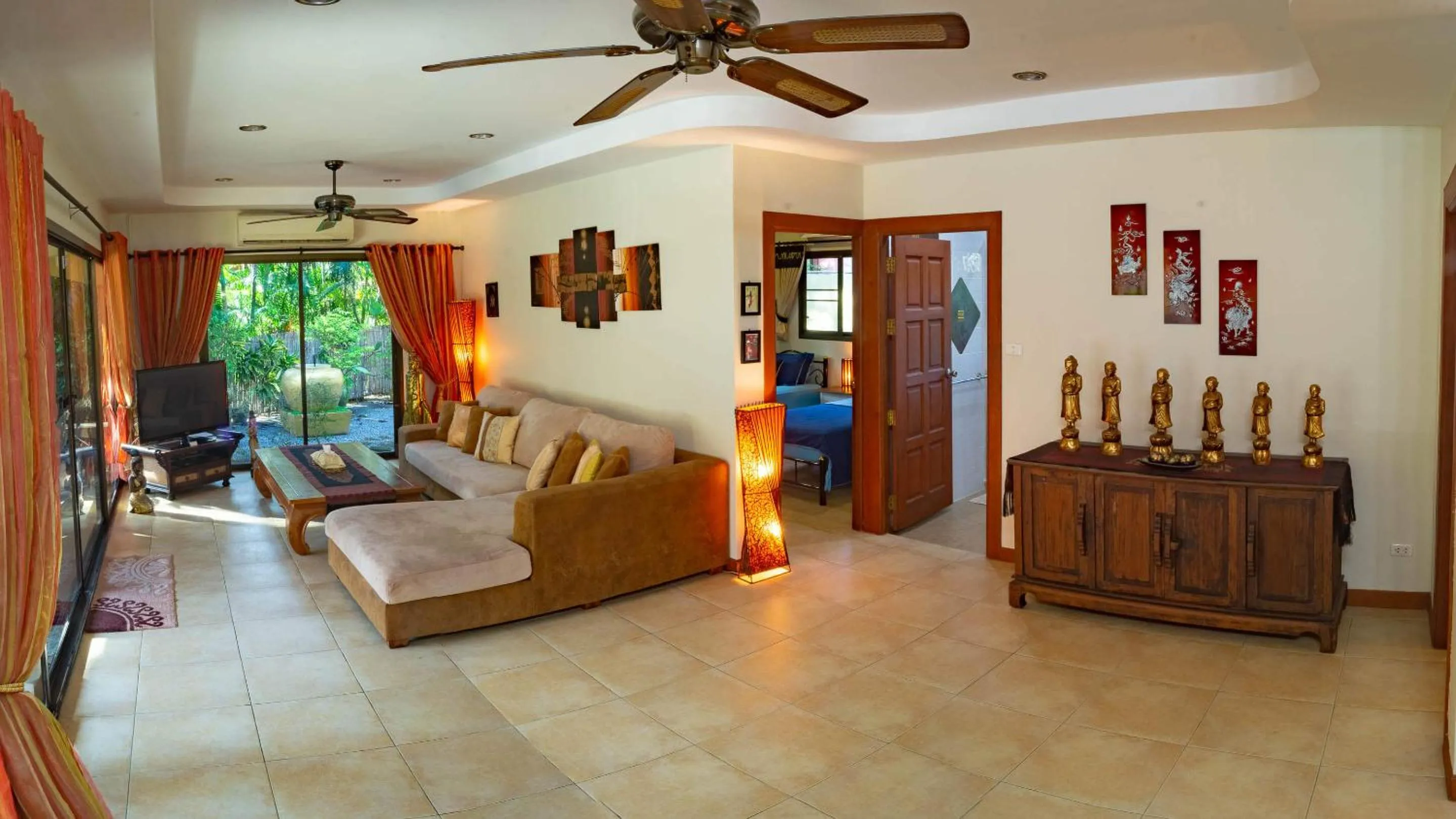 Living room in Coconut Paradise Villas
