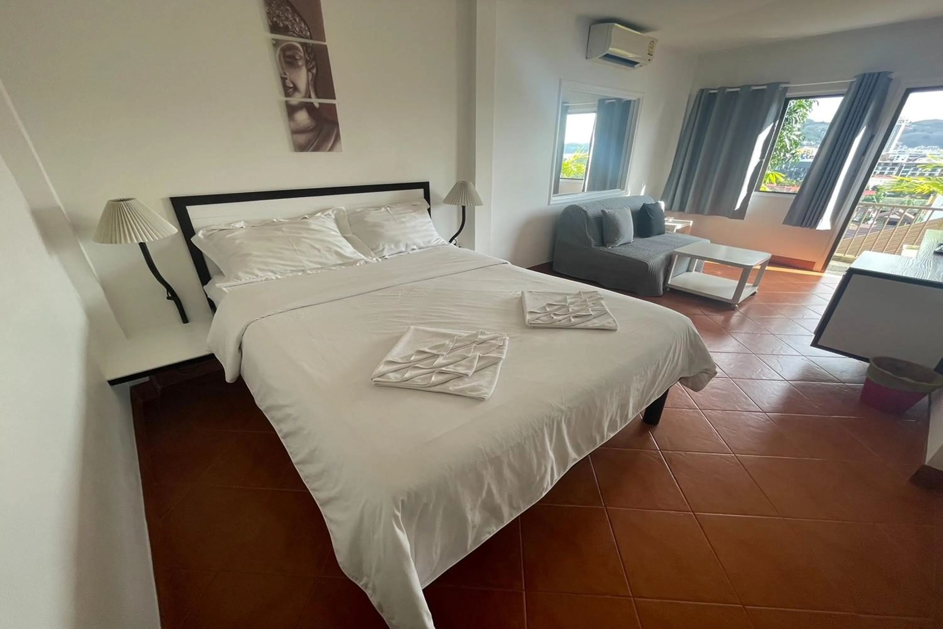 Bed in Swiss Villas Panoramic - SHA Certified