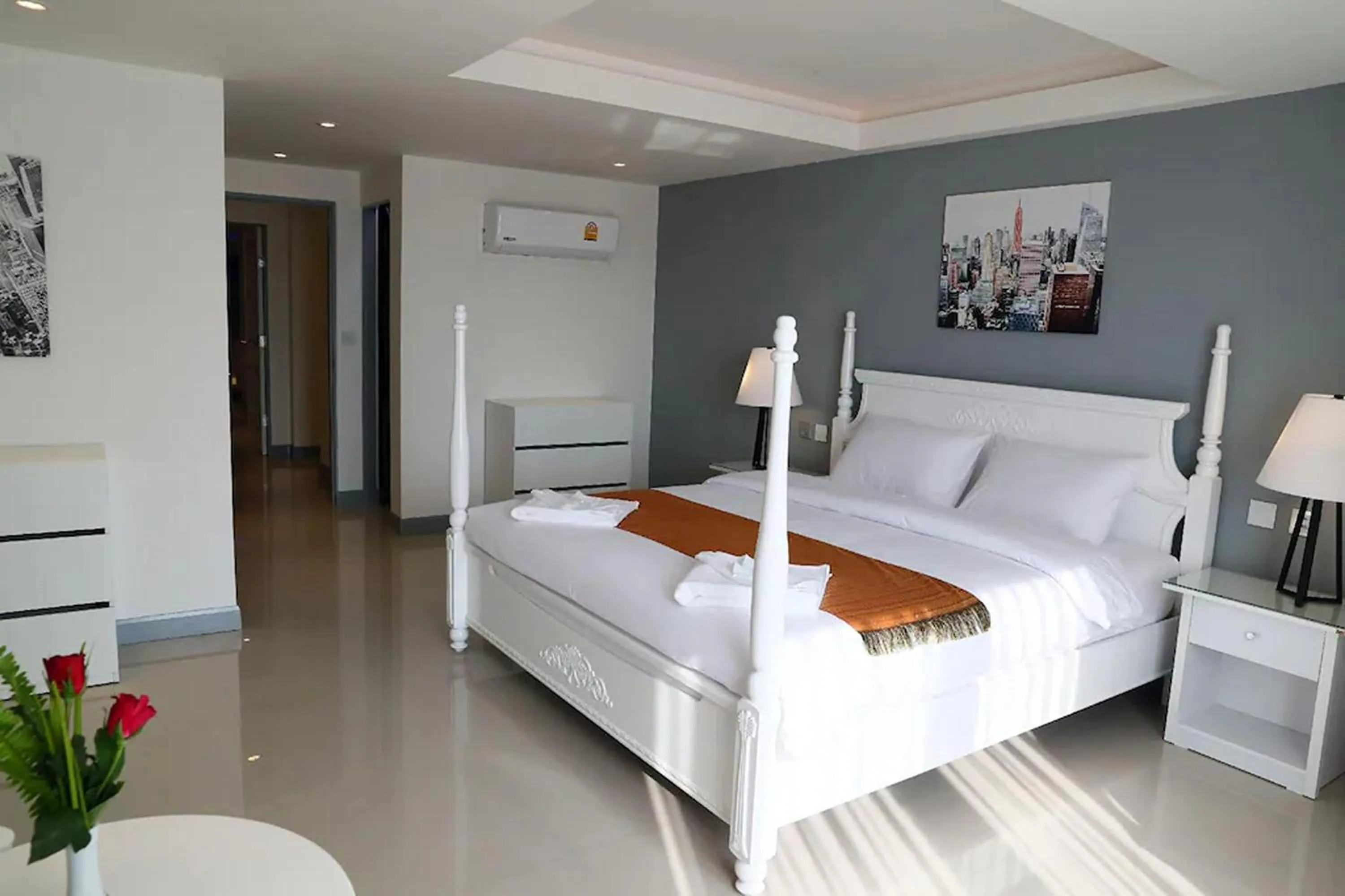 Bed in Swiss Villas Panoramic - SHA Certified