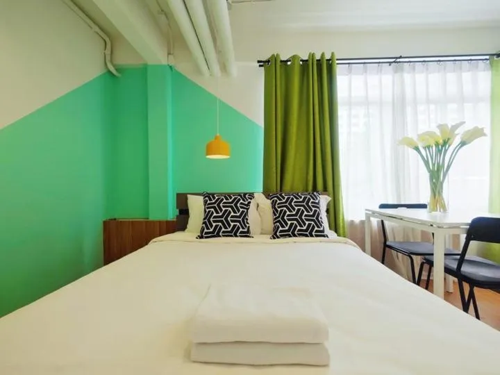 Bed in Ostay Asoke Bangkok