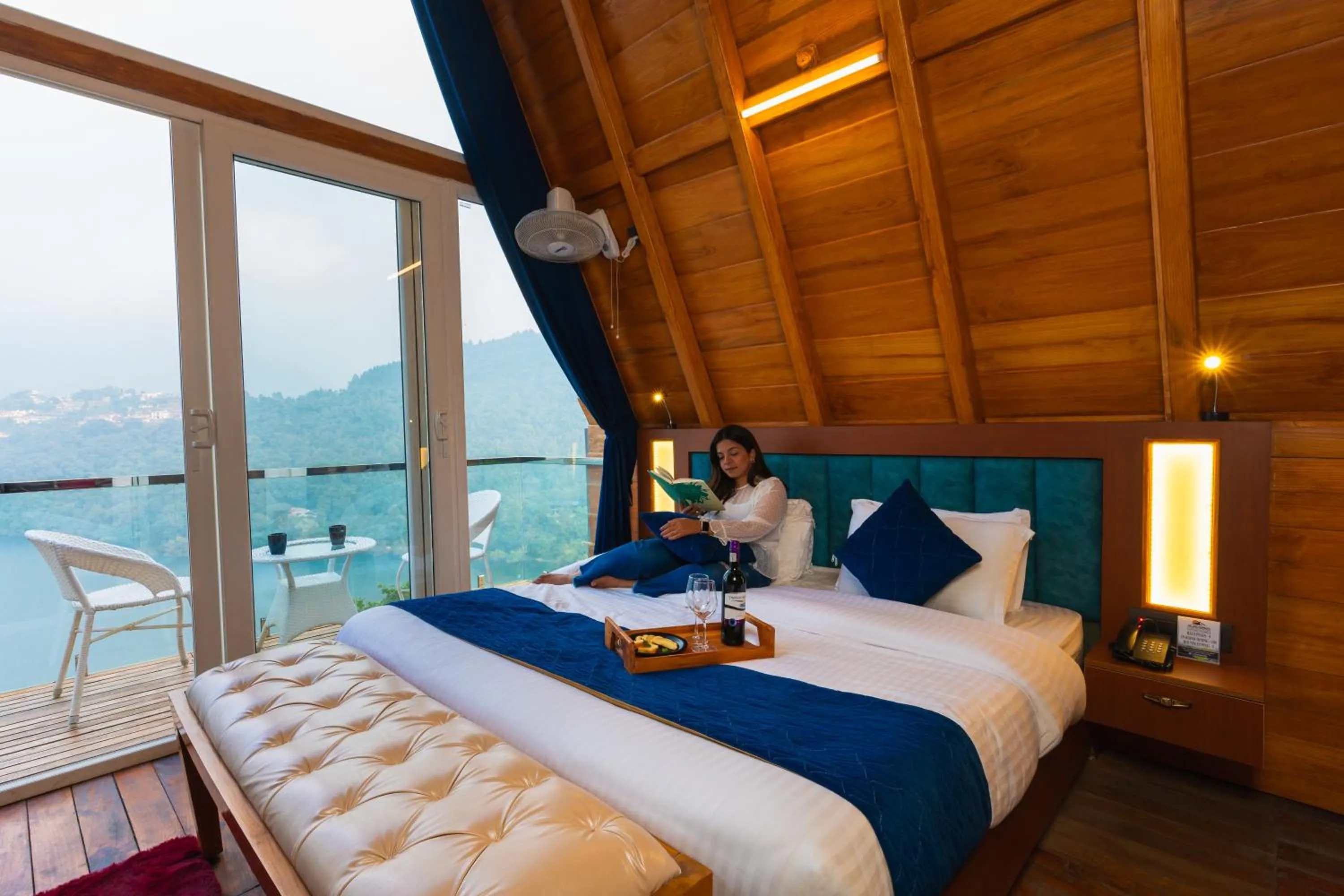 View (from property/room), Bed in The Lake Ambience Resort