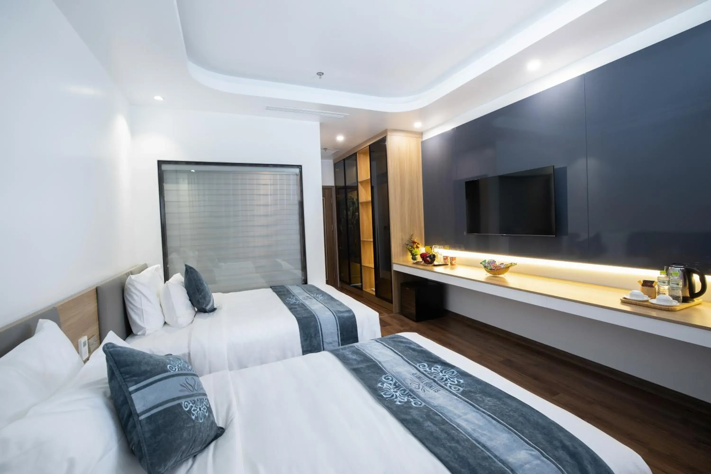 Deluxe Twin Room in Glenda Tower Moc Chau Hotel Deluxe Twin Room in Glenda Tower Moc Chau Hotel