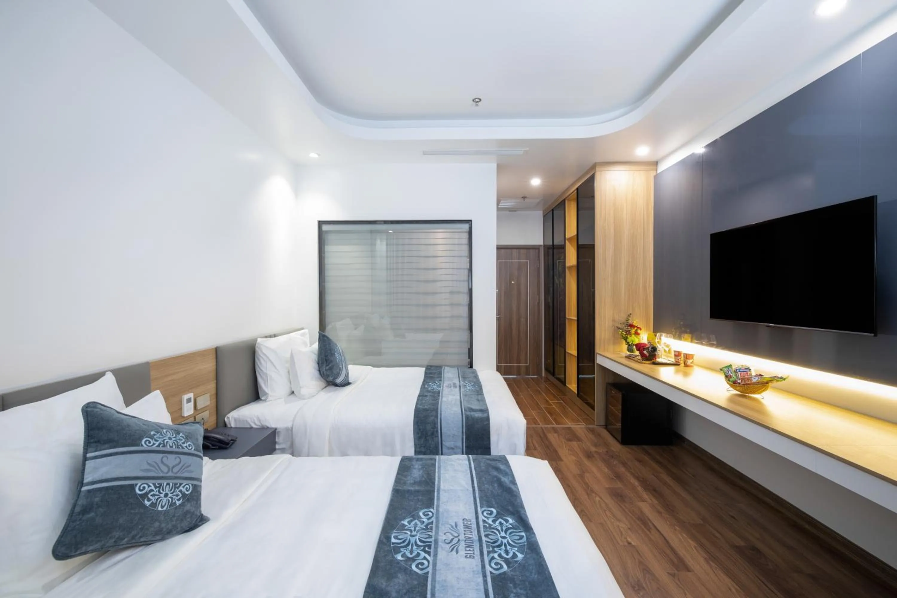 Bed in Glenda Tower Moc Chau Hotel